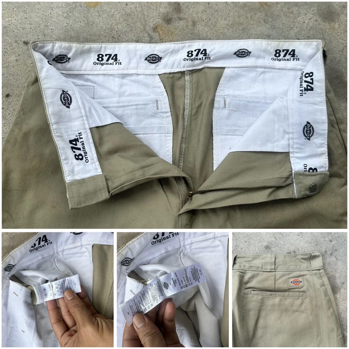 Dickies RUSTY DIRTY 🔥VTG DICKIES WORKWEAR TROUSERS KHAKI BLANK PANT Size US 34 / EU 50 - 17 Thumbnail