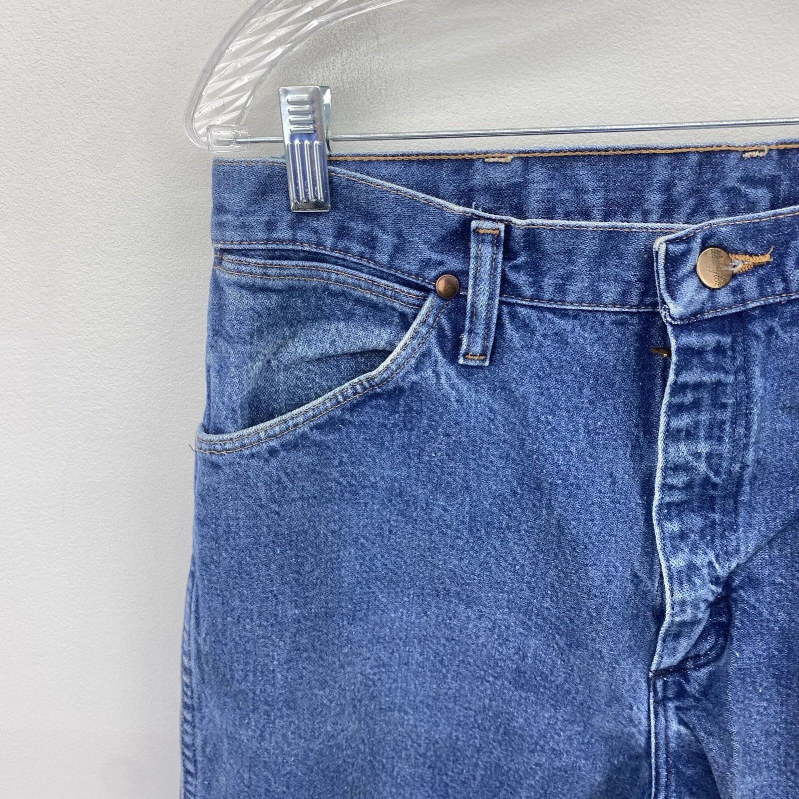 Wrangler Wrangler - Jeans Men's 33x32 Cowboy cut Workwear Ranch USA Size US 32 / EU 48 - 4 Thumbnail
