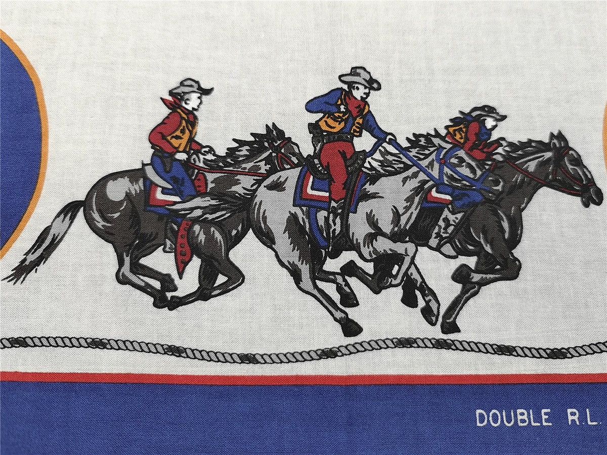 RRL Ralph Lauren RRL Vintage Rodeo Cowboy Bandanna COTTON Scarf handkerchief Size ONE SIZE - 8 Thumbnail