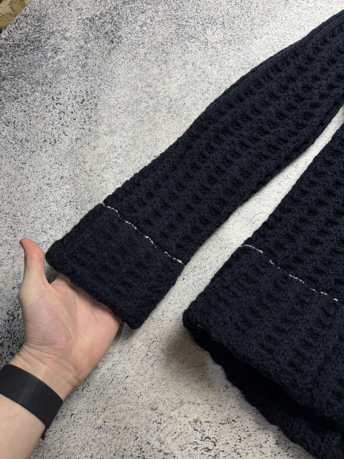 H&M × Maison Margiela Maison Margiela H&M Cable Knit V-Neck Wool Sweater Jumper Size US S / EU 44-46 / 1 - 6 Thumbnail