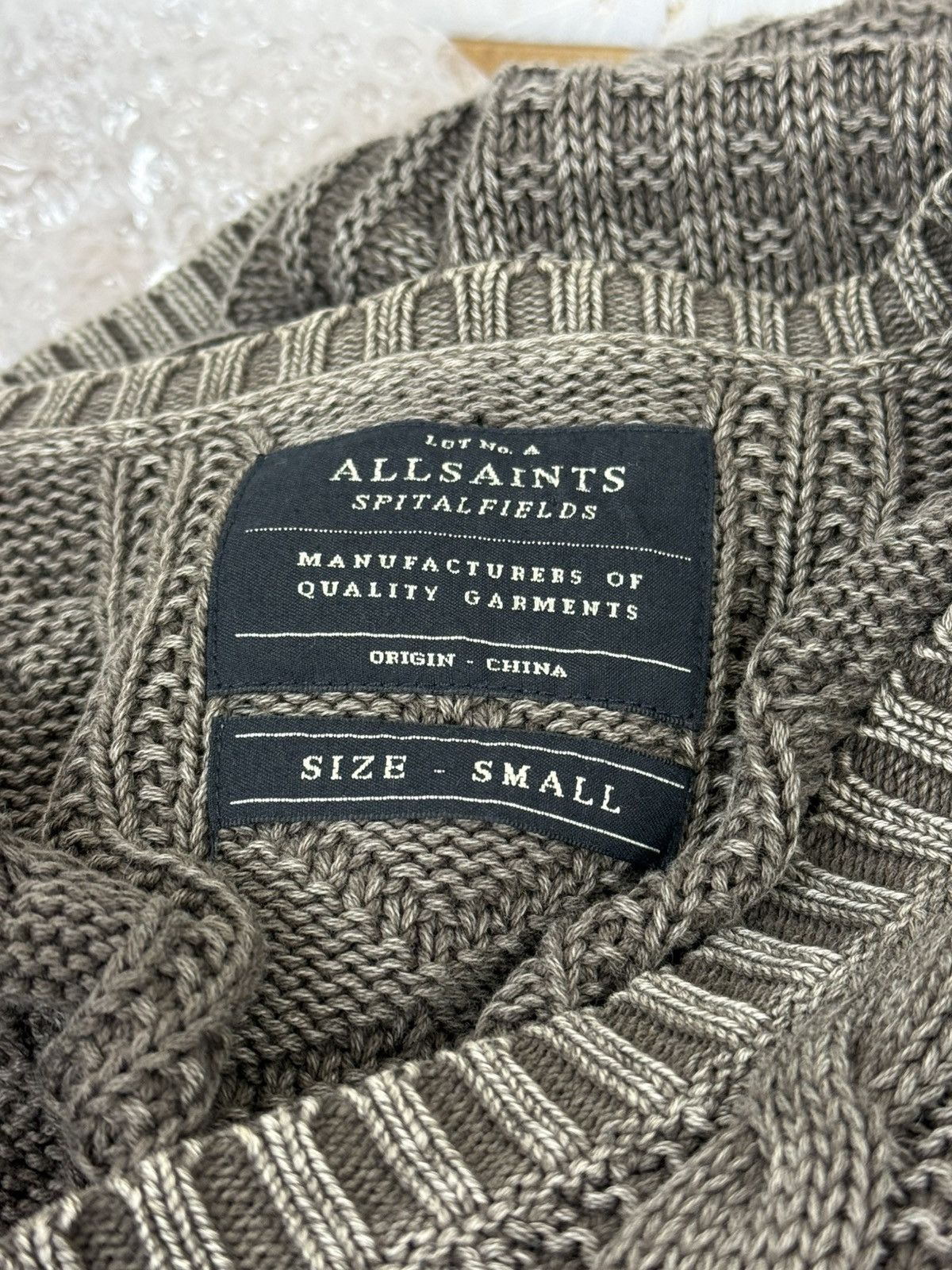 Allsaints Allsaints Spitalfields Cable Knit Valkyrie Cardigan Sweater Size US S / EU 44-46 / 1 - 7 Thumbnail
