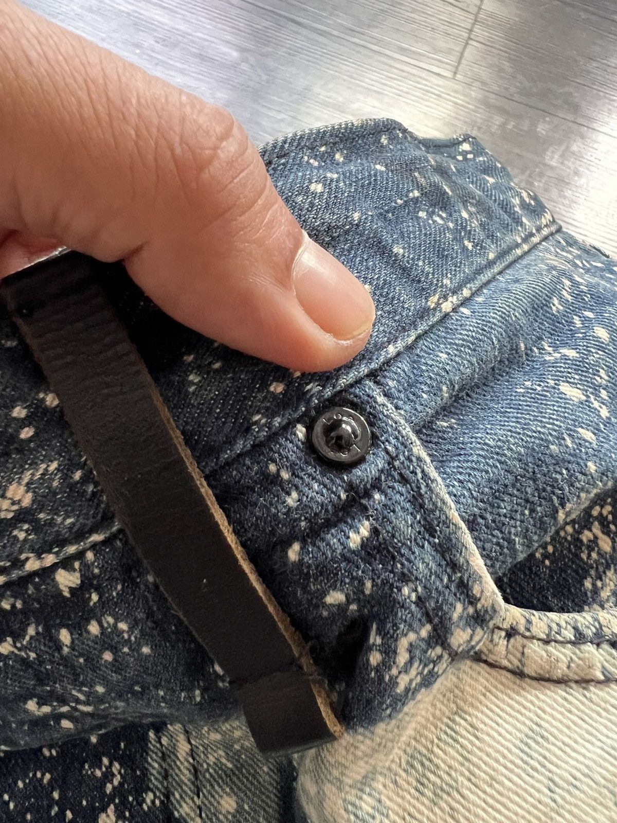 Issey Miyake × Lee 🔥Runway🔥 Issey miyake X Lee Splatter Paint denim - 33 Size US 34 / EU 50 - 3 Thumbnail