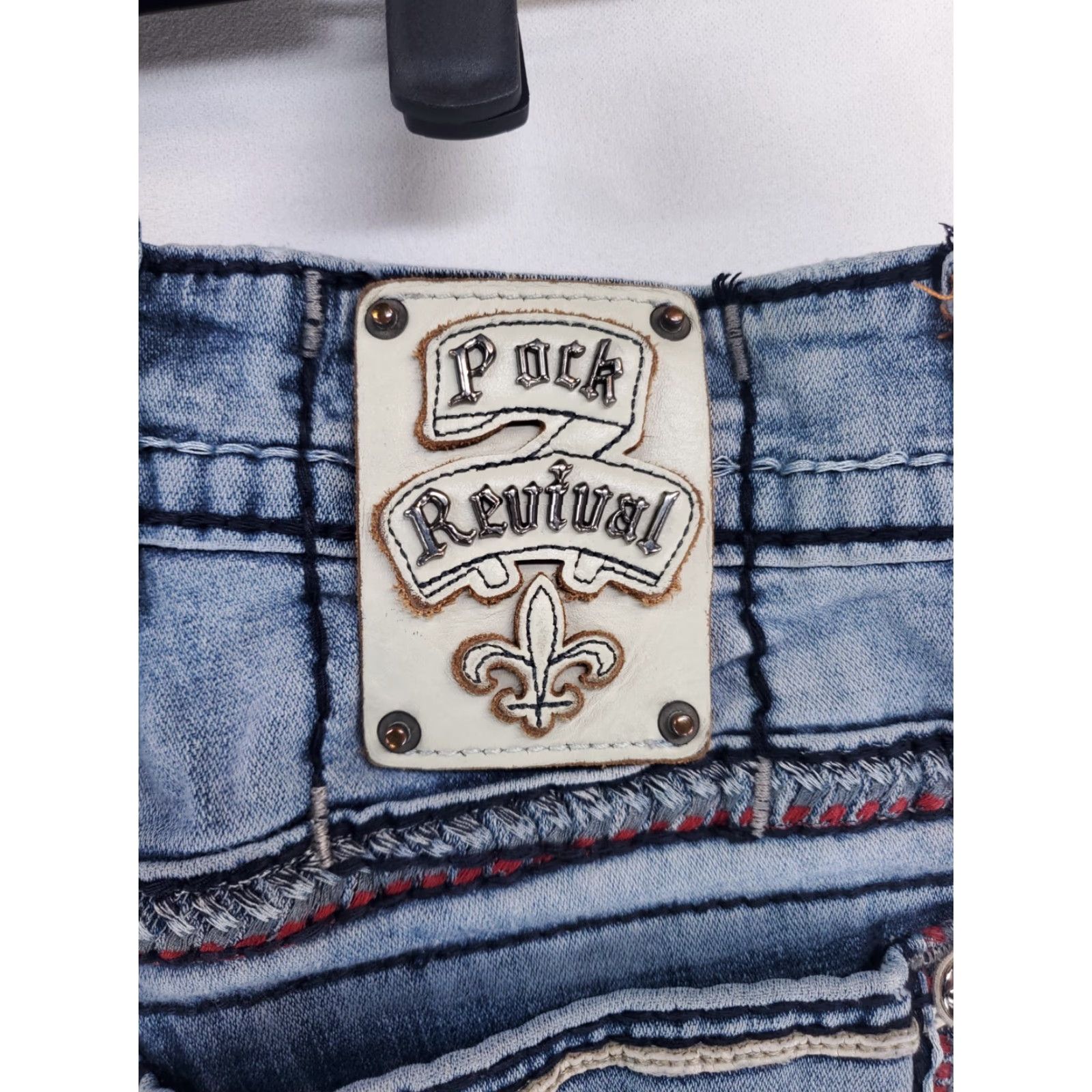 Vintage Rock Revival Kolby Straight Blue Jeans Mens 30 Straight Jeans 30x30 Blue Mens Size US 30 / EU 46 - 3 Thumbnail