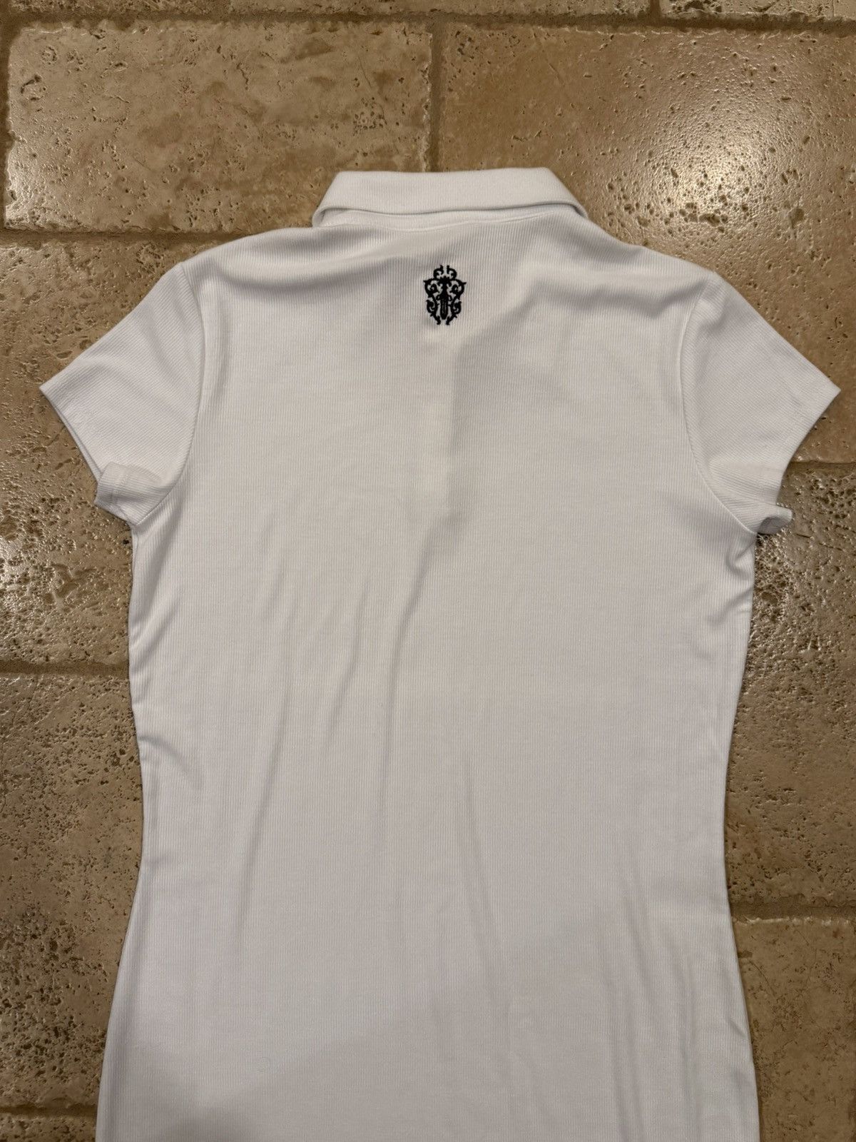 Chrome Hearts Chrome Hearts Polo Y NOT Dagger Embroidered White Dress Size L / US 10 / IT 46 - 12 Thumbnail