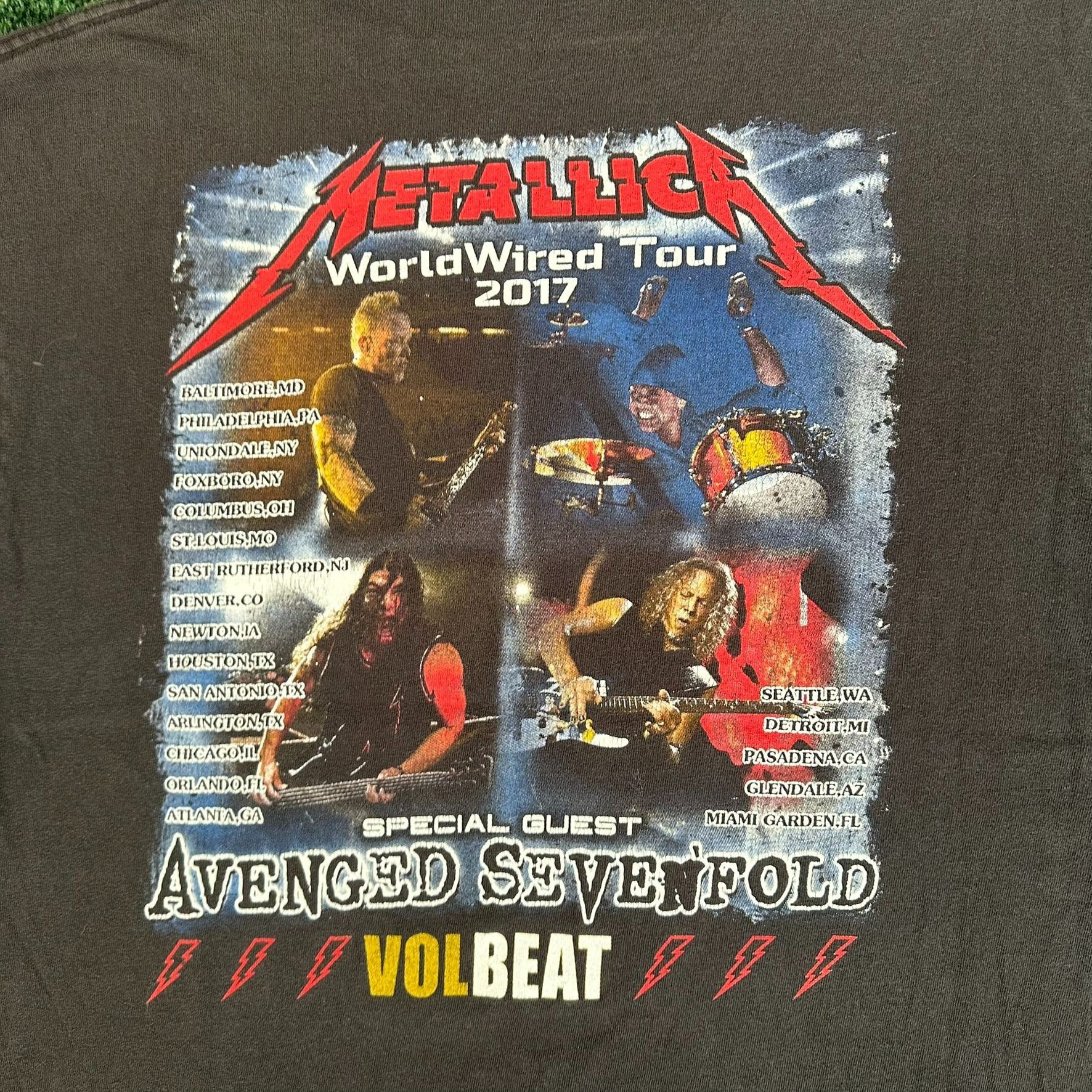 Metallica Metallica Hardwired To Self Destruct WorldWired Tour T-Shirt Size US L / EU 52-54 / 3 - 6 Thumbnail