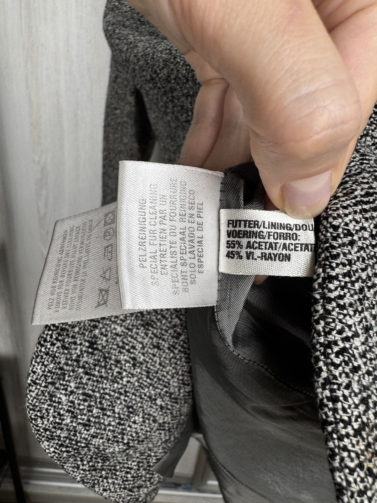Escada Escada Silk Wool Cashmere grey blazer basic jacket Size M / US 6-8 / IT 42-44 - 12 Thumbnail