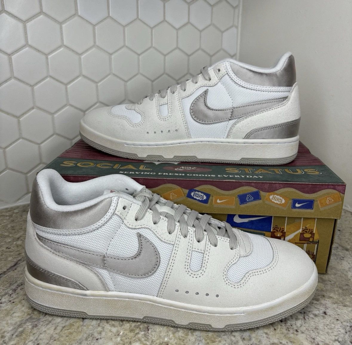 Nike × Social Status size 11-Nike x Social Status Silver Linings NEW Size US 11 / EU 44 - 3 Thumbnail