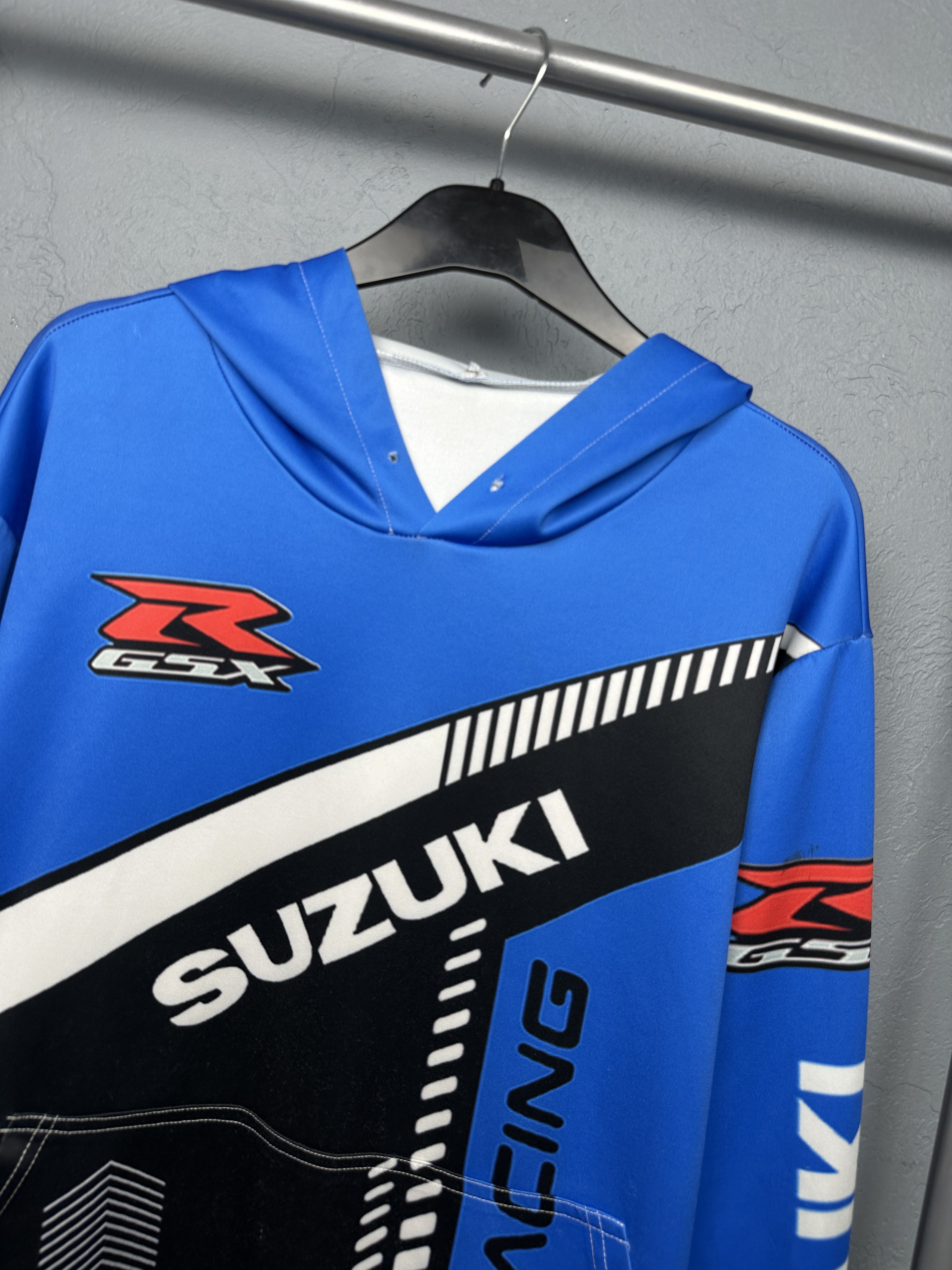 Japanese Brand Suzuki Racing Team Mens Hoodie Size US XXL / EU 58 / 5 - 2 Thumbnail