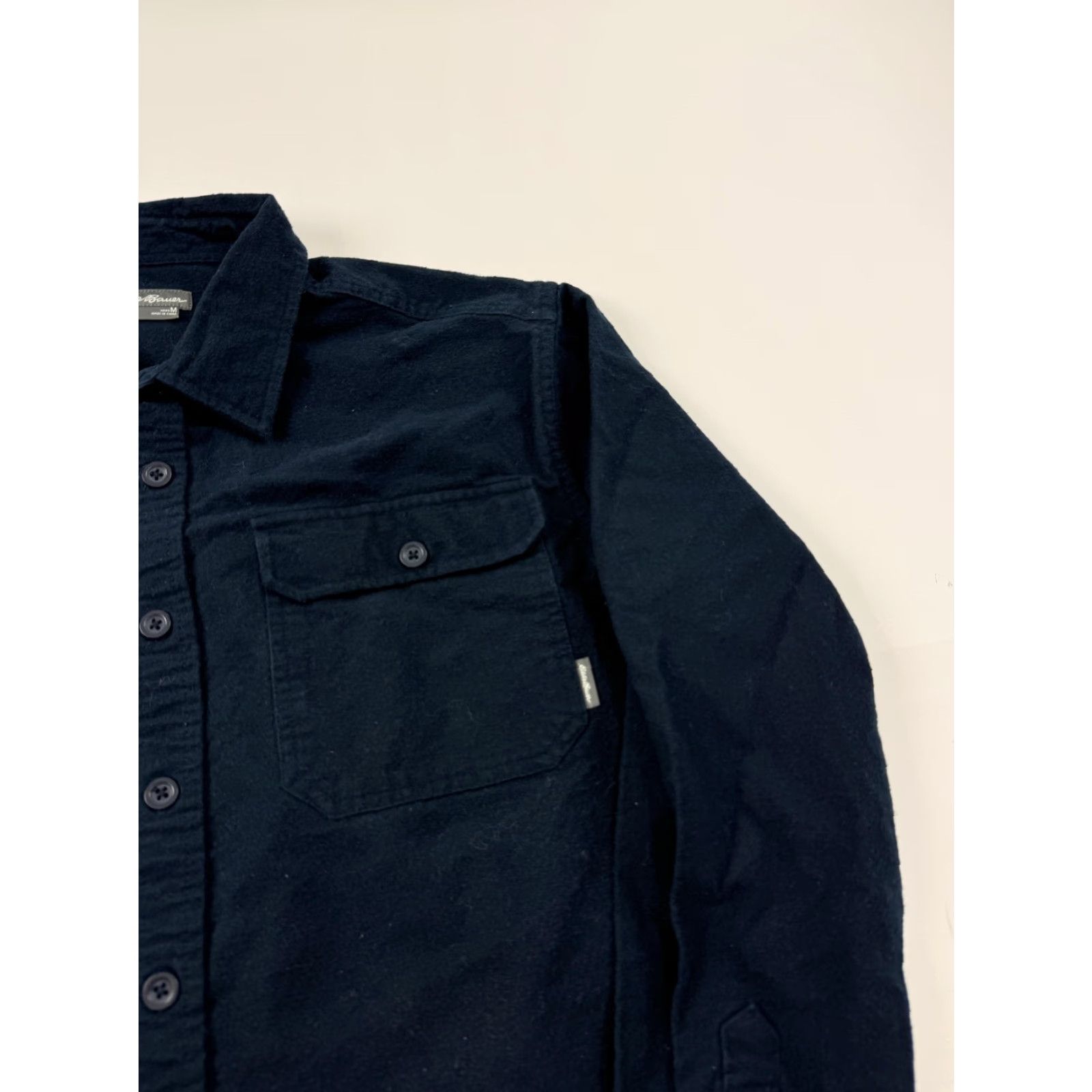 Eddie Bauer VINTAGE? No. Eddie Bauer Shirt Mens M Blue Solid Flannel Button Front Casual Size US M / EU 48-50 / 2 - 3 Thumbnail