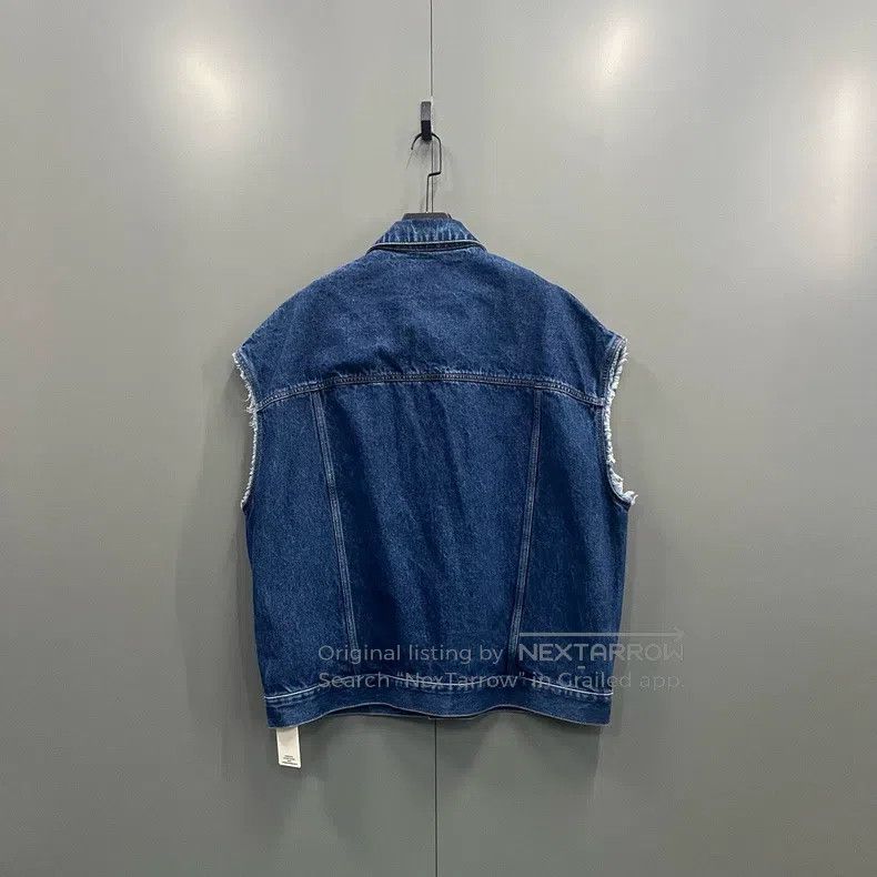 Givenchy Givenchy Blue Printed Logo Denim Vest Size US XXL / EU 58 / 5 - 3 Thumbnail