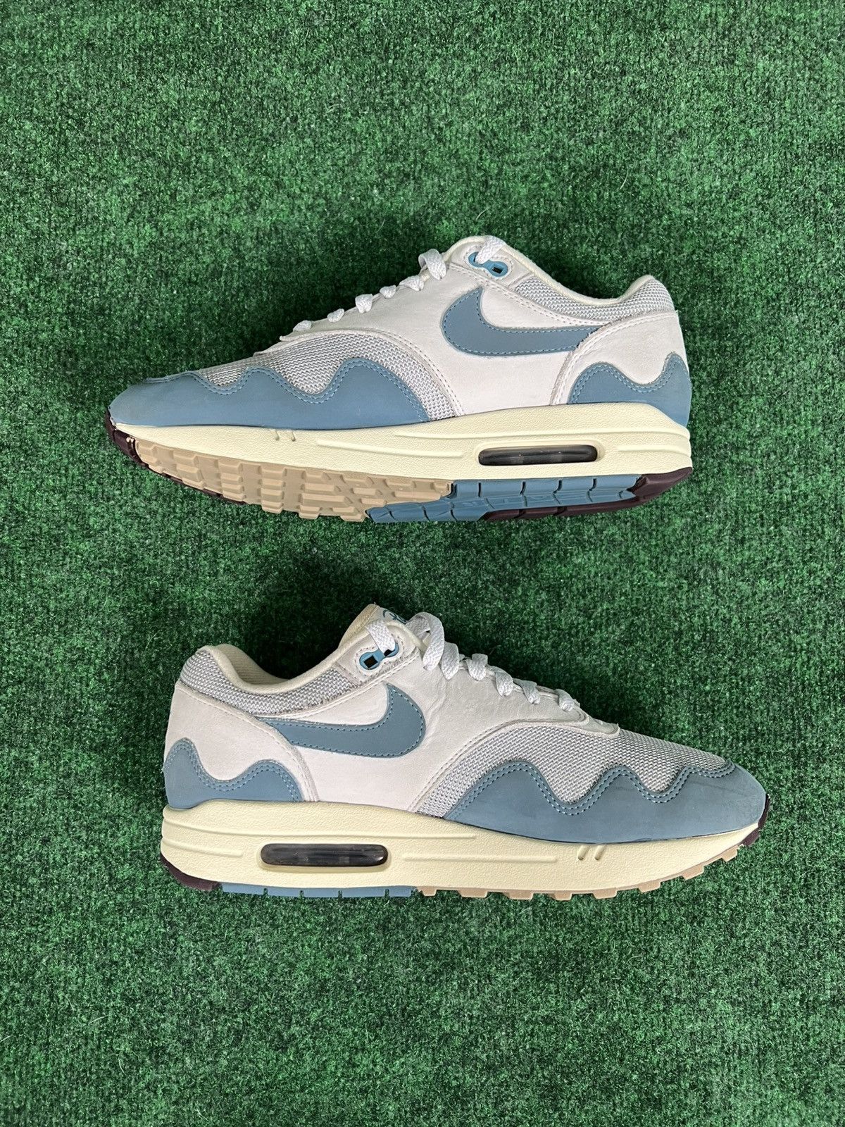 Nike × Patta Nike Air Max 1 Sz 9.5 Metallic Blue patta Waves Noise Aqua Size US 9.5 / EU 42-43 - 3 Thumbnail