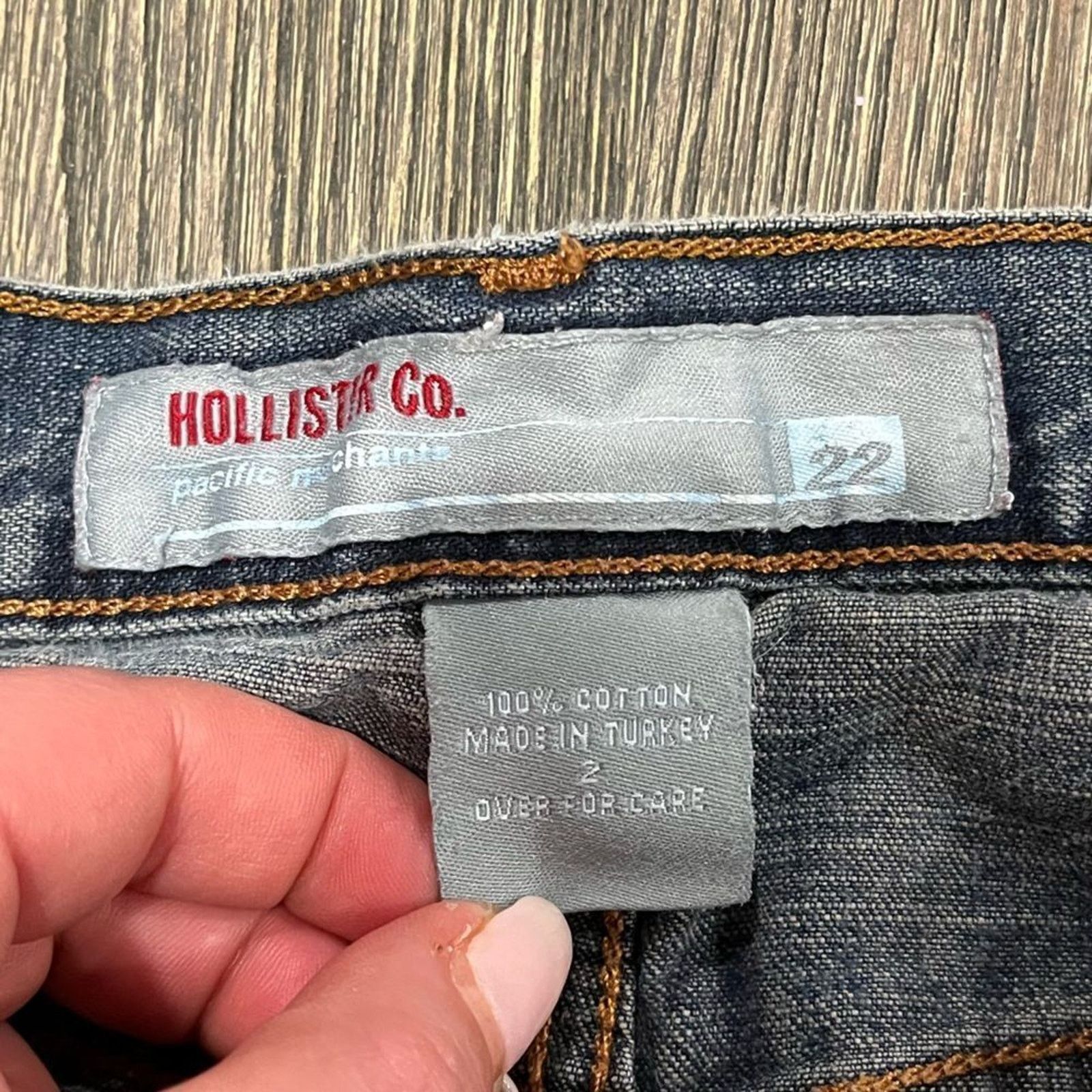 Hollister Hollister & Co Pacific Merchants Cuffed Cropped Jeans Sz 22 Size 34" / US 12 / IT 48 - 4 Thumbnail