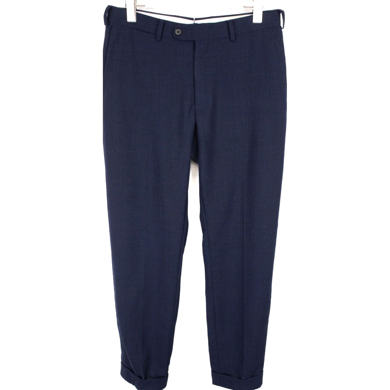Suitsupply Suitsupply Brescia Trousers Men UK 36S / W31 Wool Plaid Blue Tapered Dress Pants Size US 36 / EU 52 - 2 Thumbnail