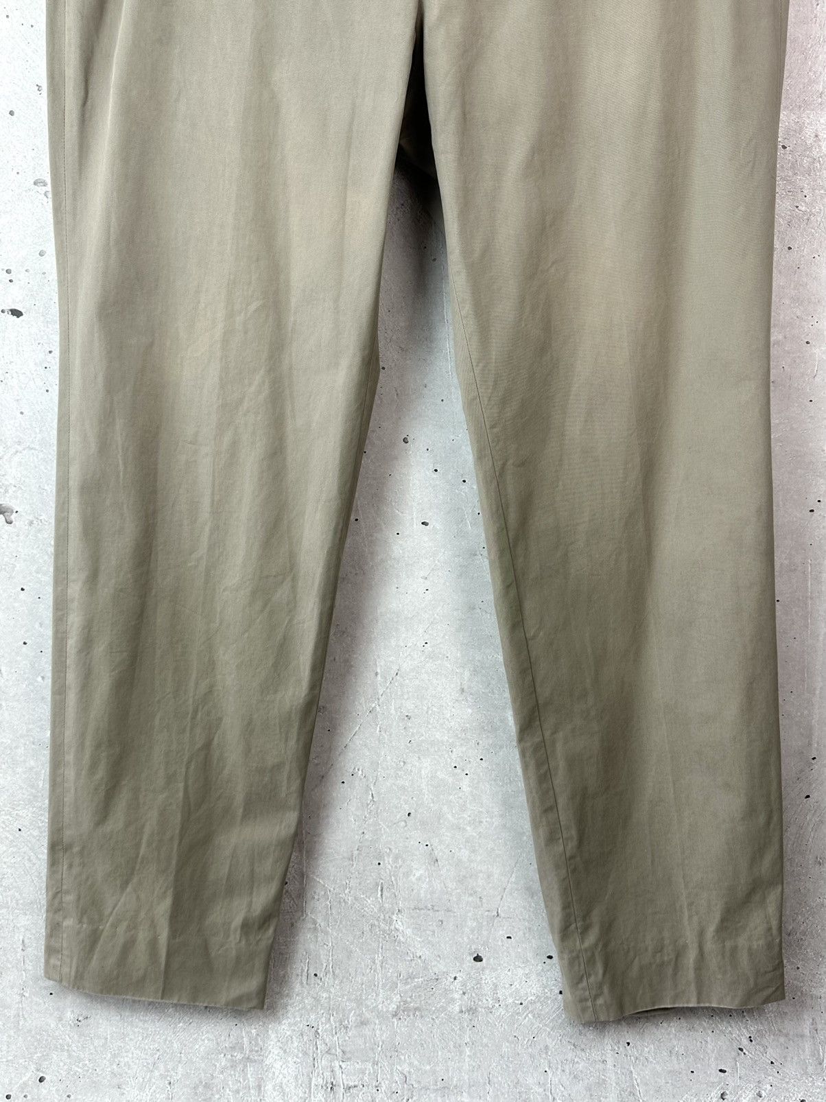 Ermenegildo Zegna Ermenegildo Zegna Slim-fit Beige Cotton Men’s Chino Pants Size US 36 / EU 52 - 3 Thumbnail