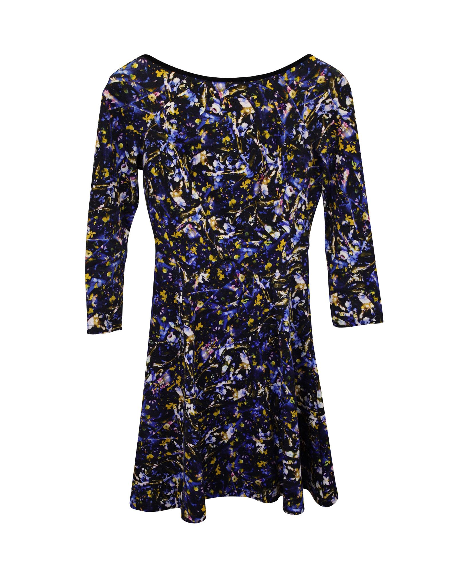 Erdem Erdem Vivi Floral Printed Scoop Back Mini Dress in Multicolo Size XS / US 0-2 / IT 36-38 - 1 Thumbnail