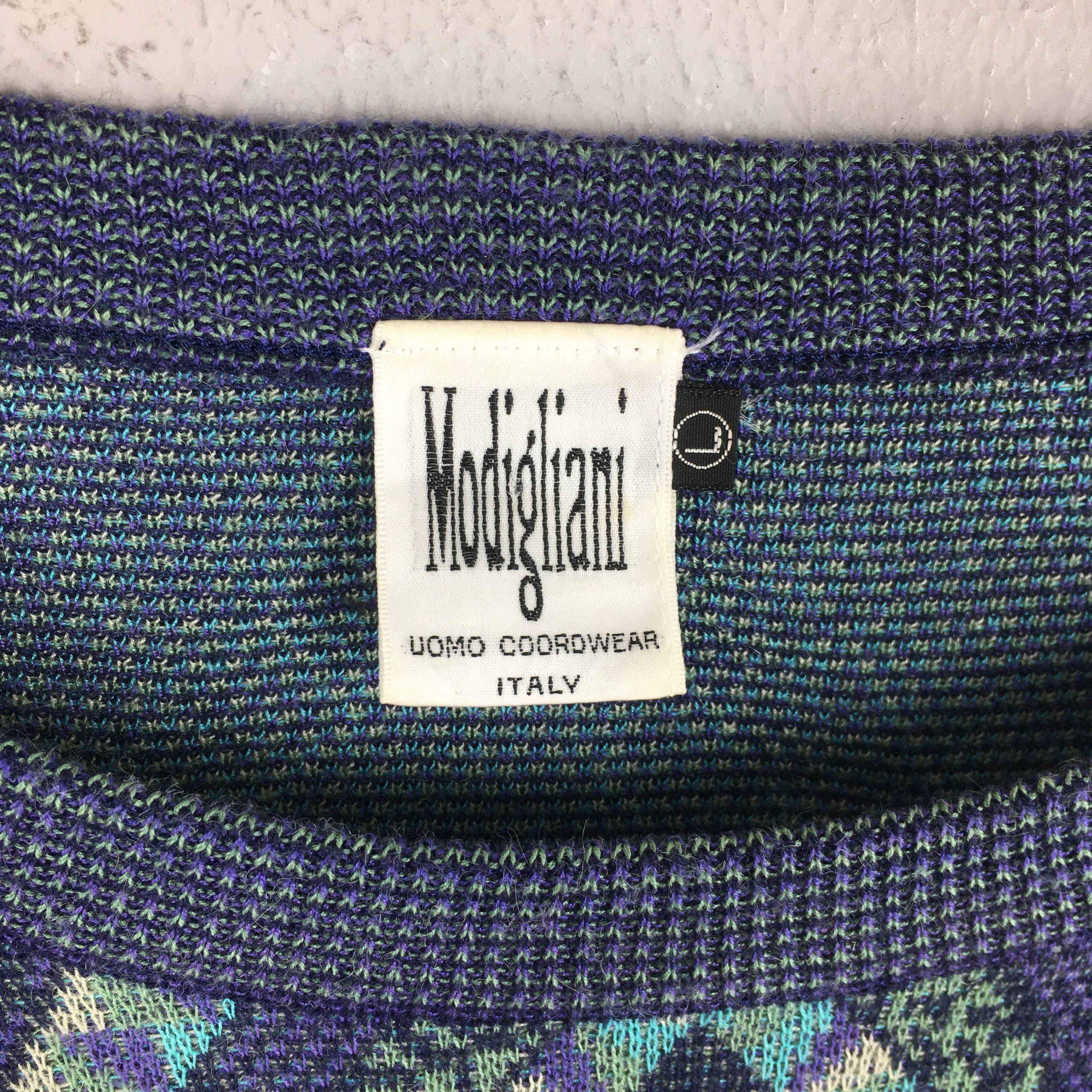 Vintage Vintage 90s Modigliani Italy Abstract Pattern Sweatshirt L Size US L / EU 52-54 / 3 - 5 Thumbnail