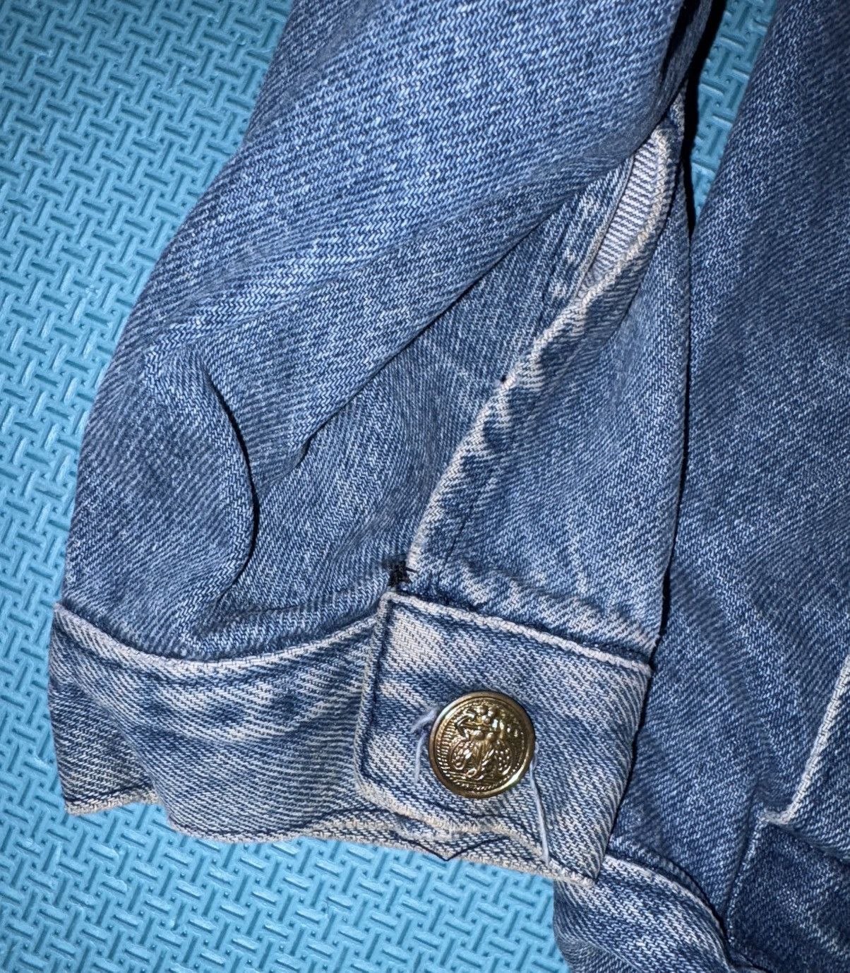 Other Vintage Queen Elizabeth womens denim 22 Jacket 90s Size 3XL / US 20-22 - 5 Thumbnail