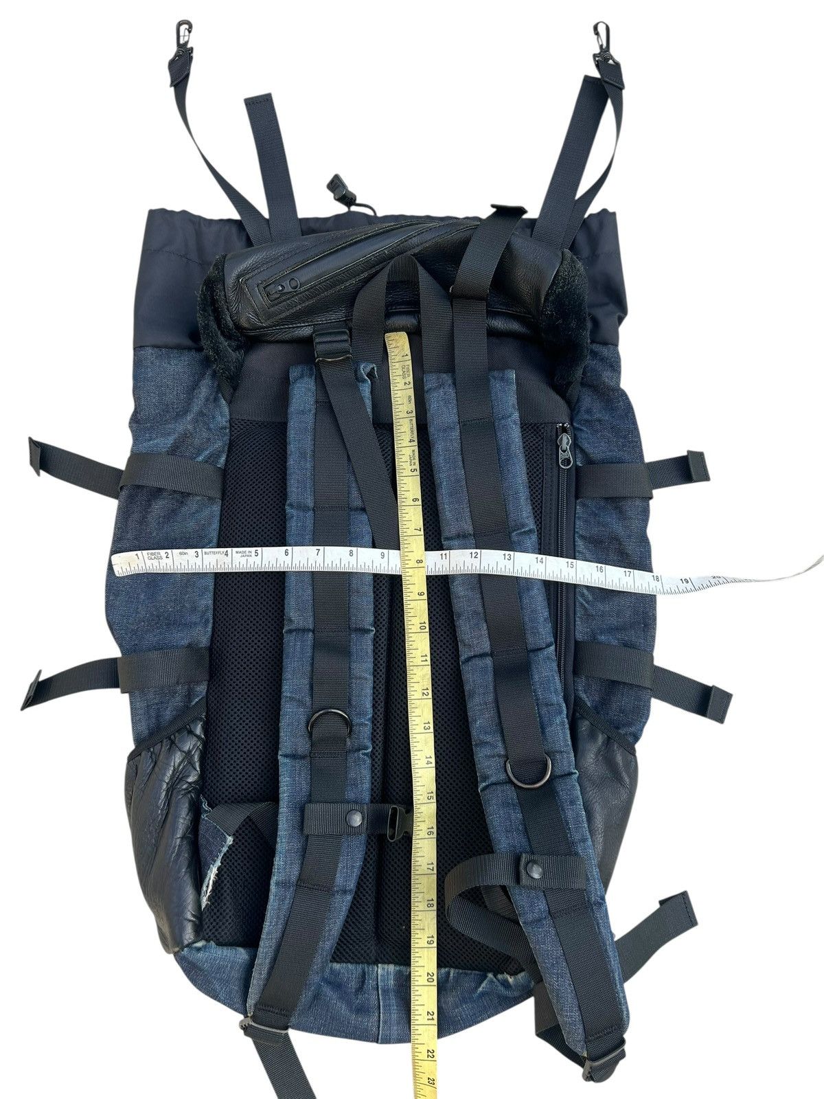 Leather DECADE Japan Distressed Backpack Leather Cotton Size ONE SIZE - 7 Thumbnail
