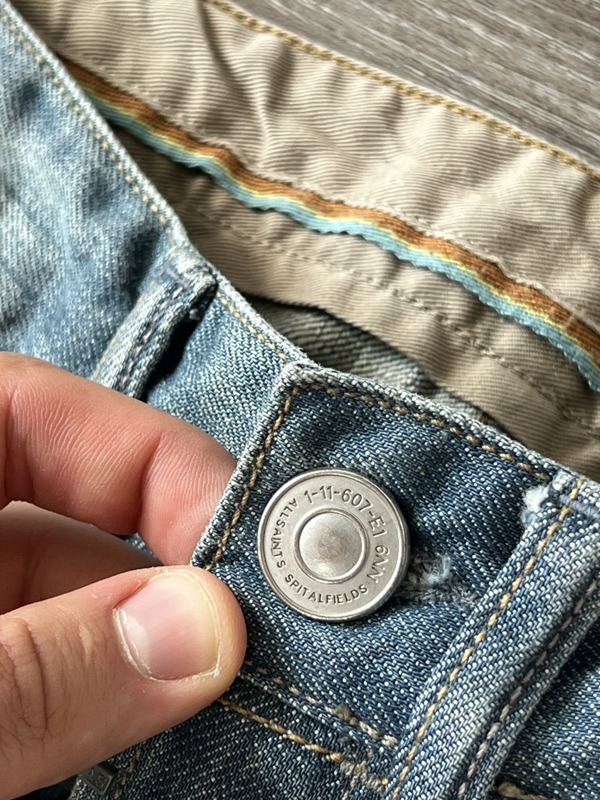 Allsaints Archival Allsaints Japan Denim Spitalfields Knees Jeans Size US 28 / EU 44 - 18 Thumbnail