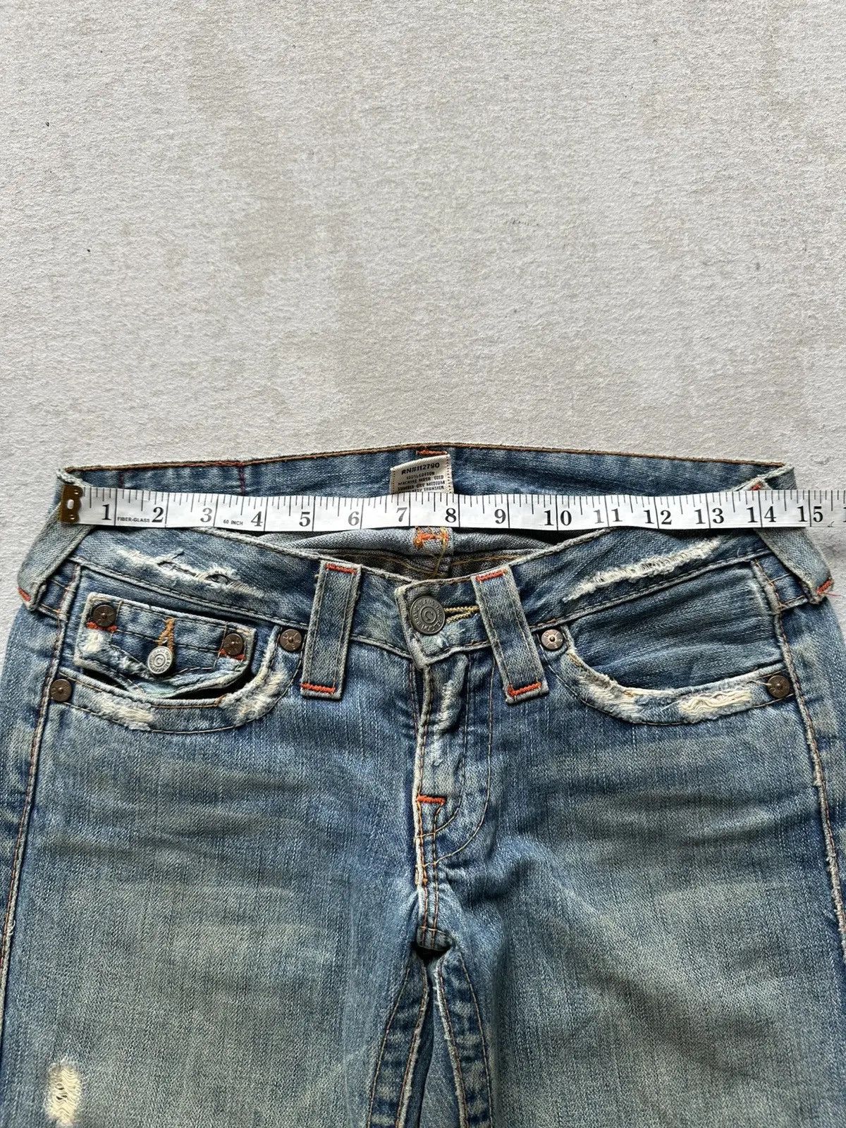 True Religion FLARED 🔥Vintage TRUE RELIGION Jean JOEY Ripped Denim Pants Size US 29 - 7 Thumbnail
