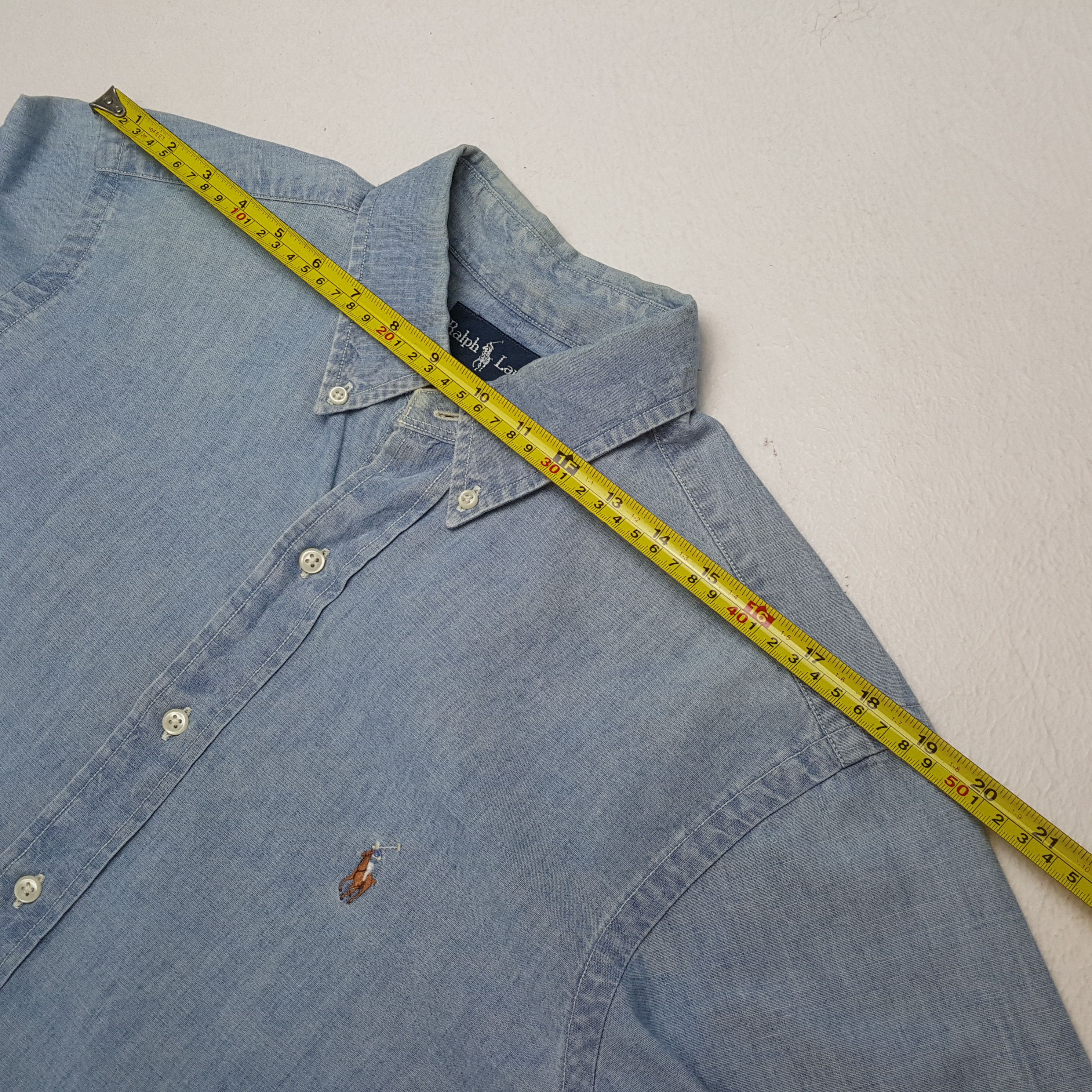 Polo Ralph Lauren × Vintage Vintage POLO by RALPH LAUREN Fashion Brand Denim Shirts Size US M / EU 48-50 / 2 - 4 Thumbnail