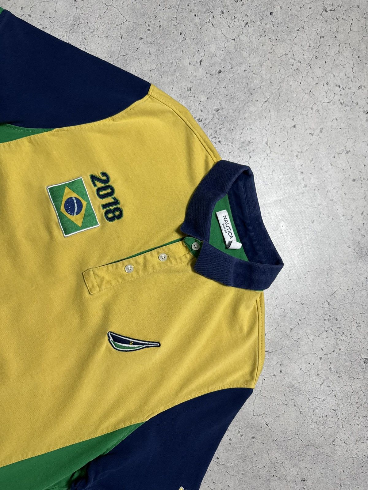Nautica Nautica Brasil 2018 Team Polo Shirt Size US XL / EU 56 / 4 - 4 Thumbnail