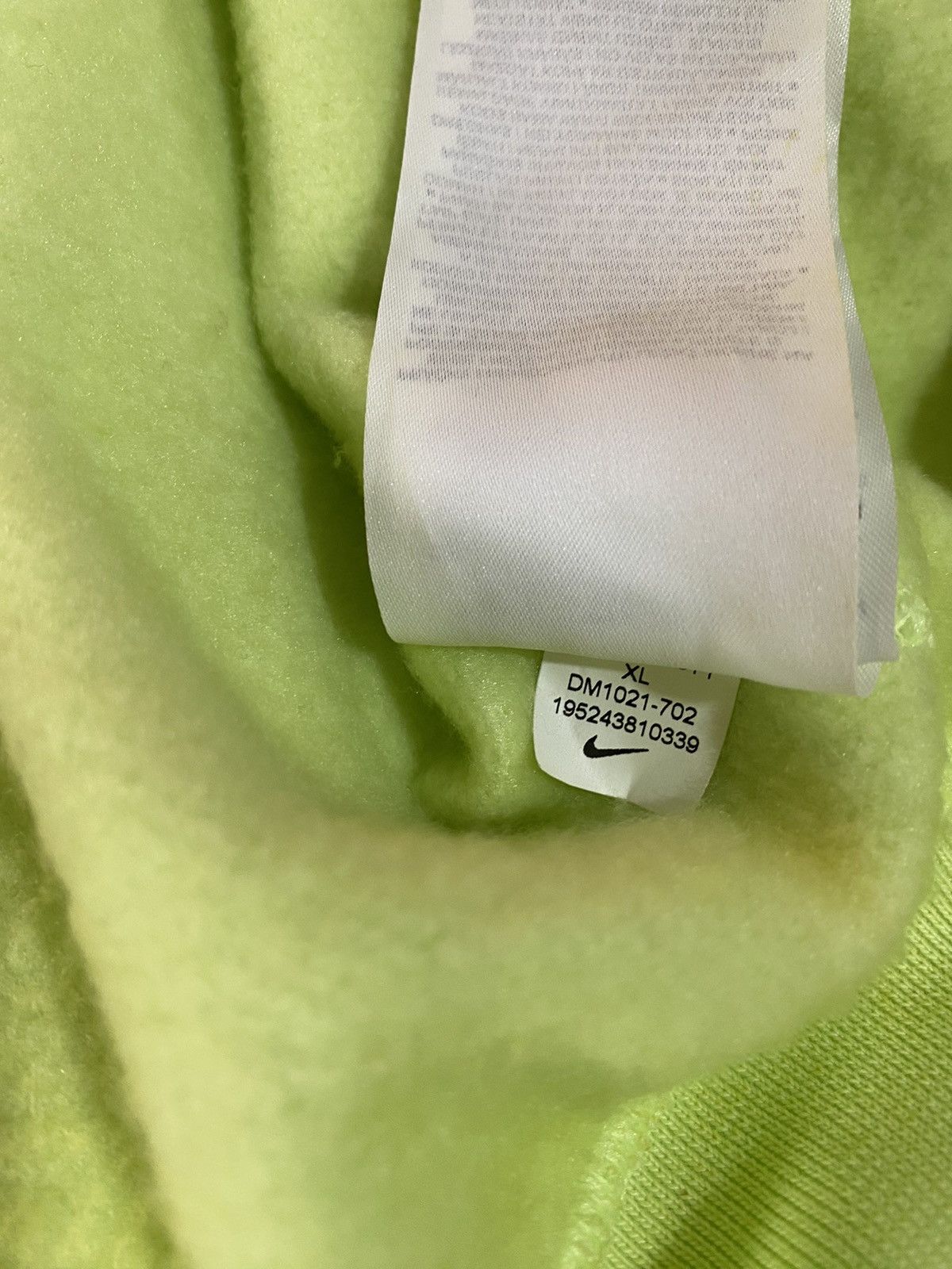 Stussy Stüssy x Nike sweatshirt, size XL, neon yellow, new with tag Size US XL / EU 56 / 4 - 18 Thumbnail