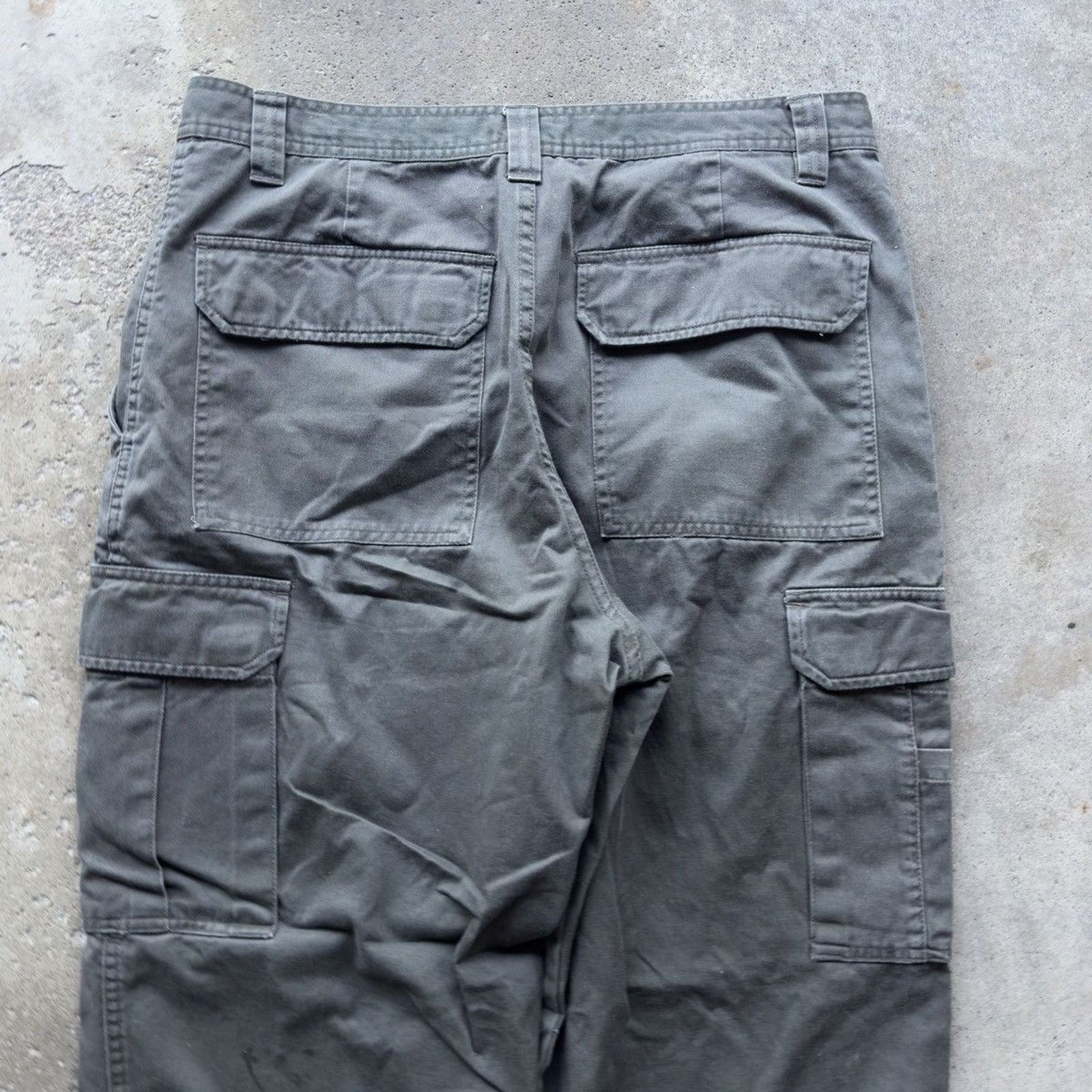Vintage Vintage Baggy Green Cargo Pants ERD Grunge Skater Size US 35 - 10 Thumbnail