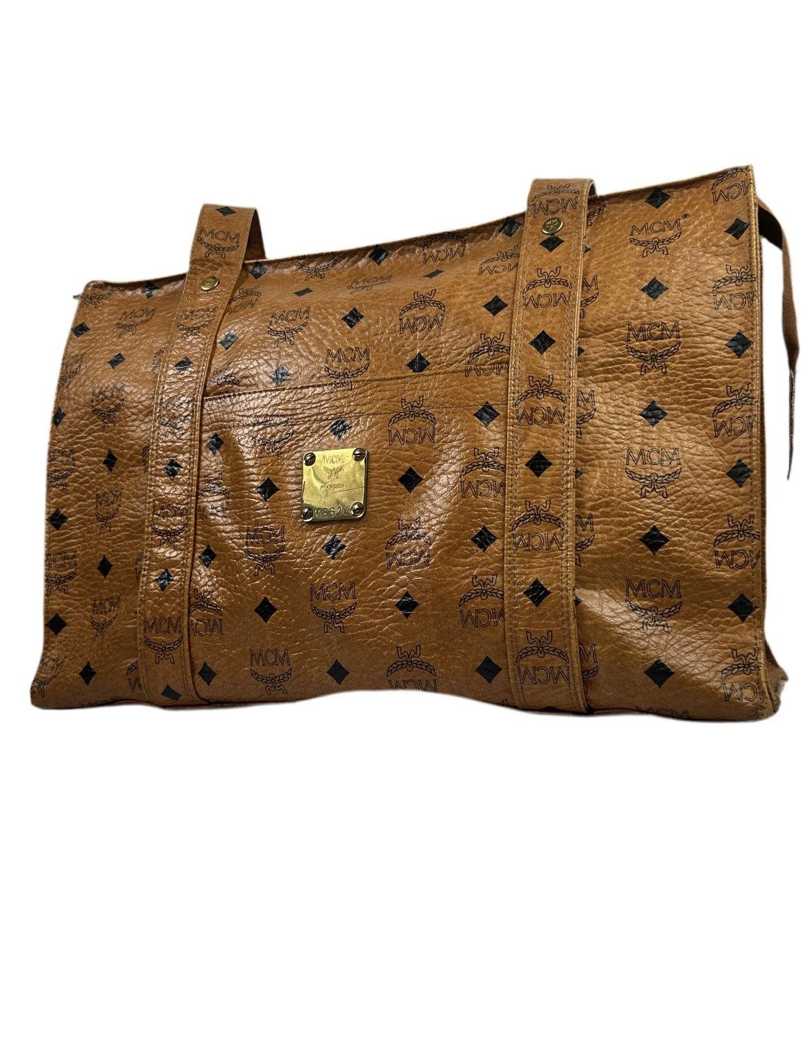 MCM MCM Cognac Leather Shoulder Bag Size ONE SIZE - 1 Thumbnail
