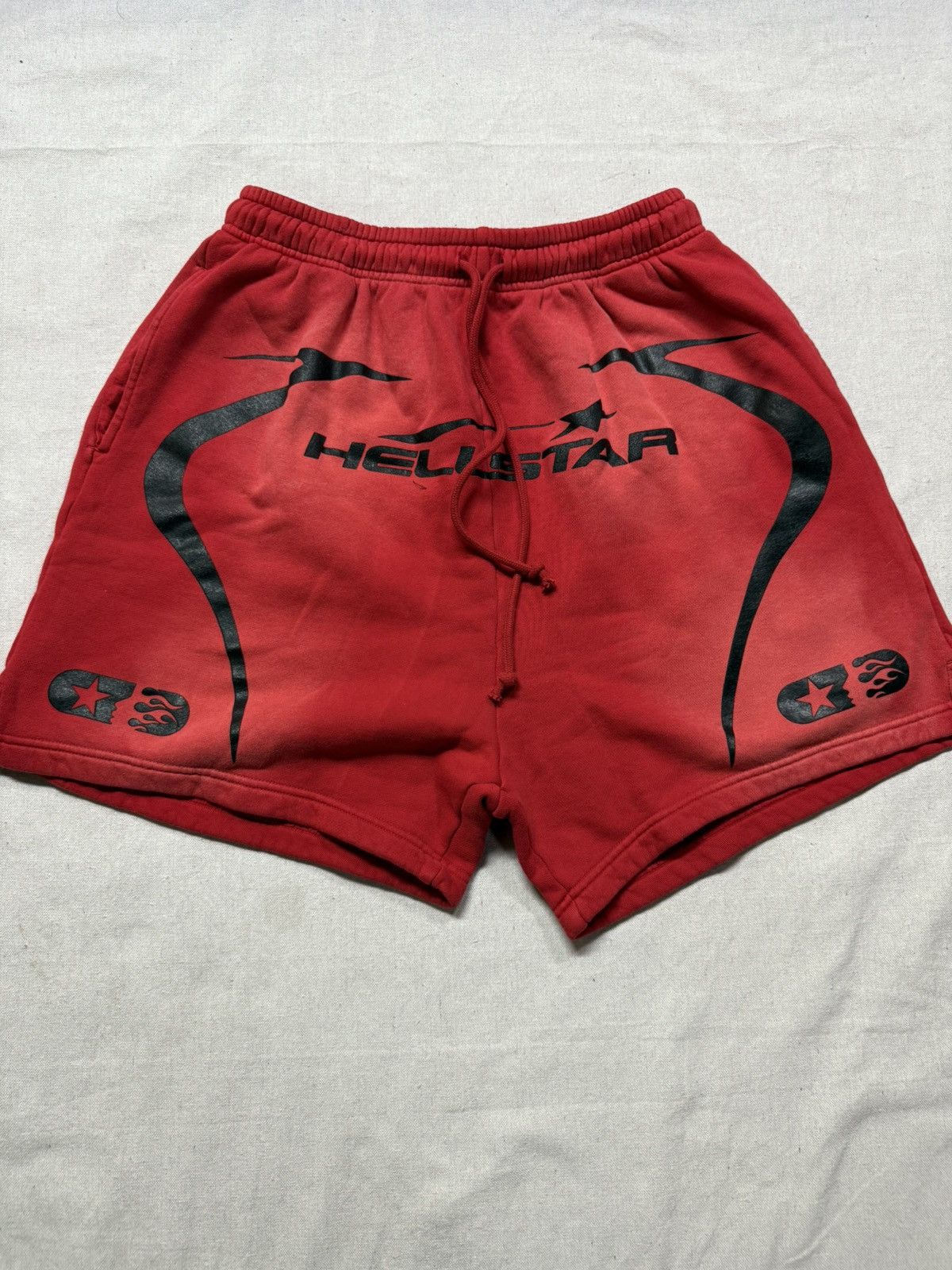 Hellstar Warm Up Shorts Red