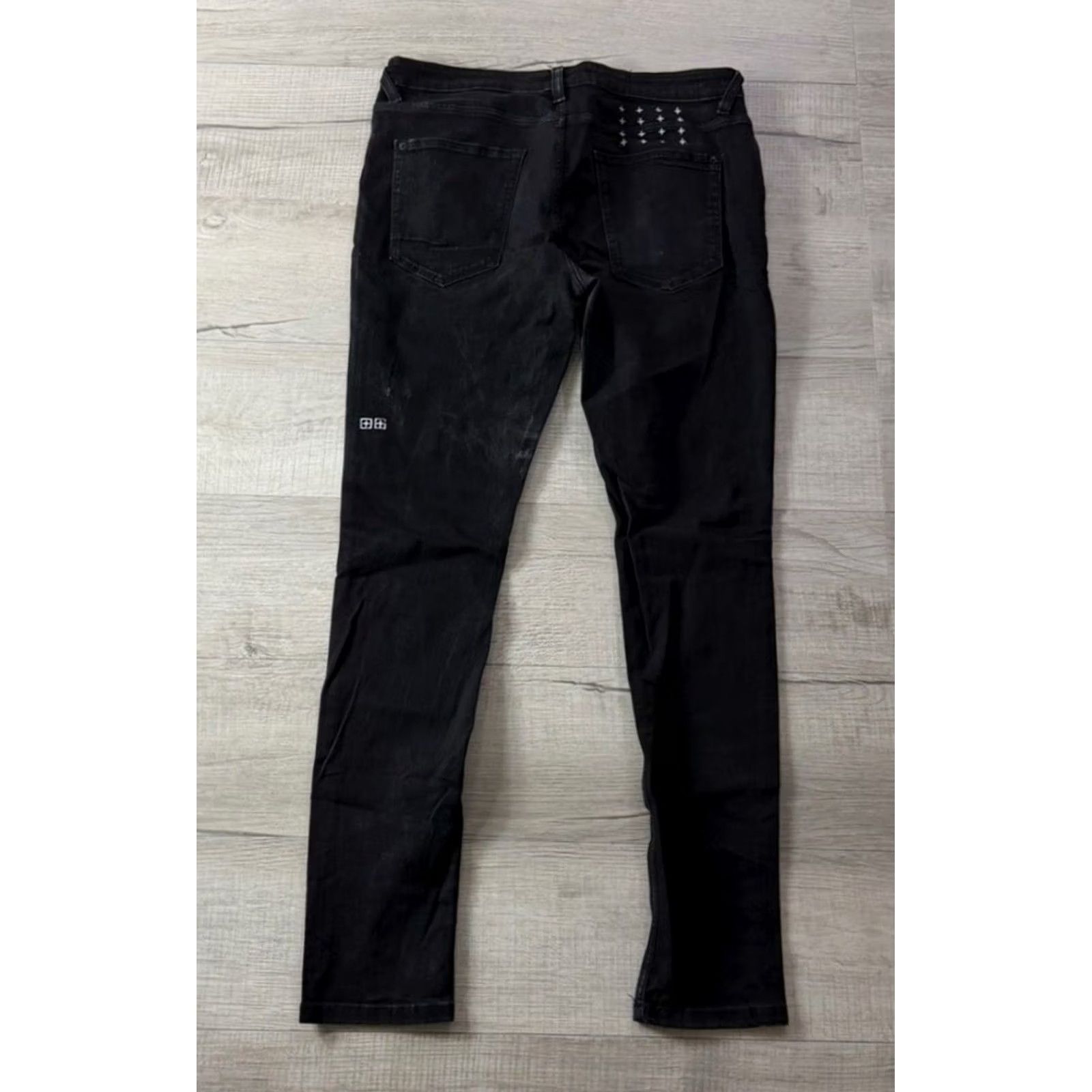 Ksubi Ksubi Jeans Slim Skinny 33x34 Van Winkle Black Rebel Mens Jeans Button Fly 90s City Punk Size US 33 - 2 Thumbnail
