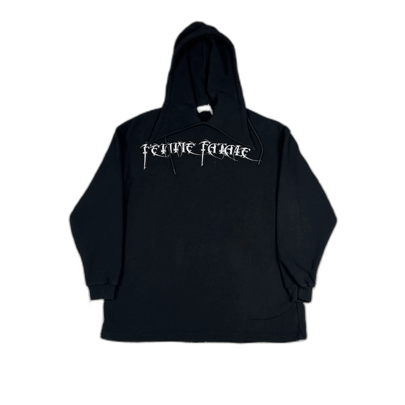 Balenciaga Balenciaga Logo Hoodie in Black Color-2506 Size US XS / EU 42 / 0 - 1 Thumbnail