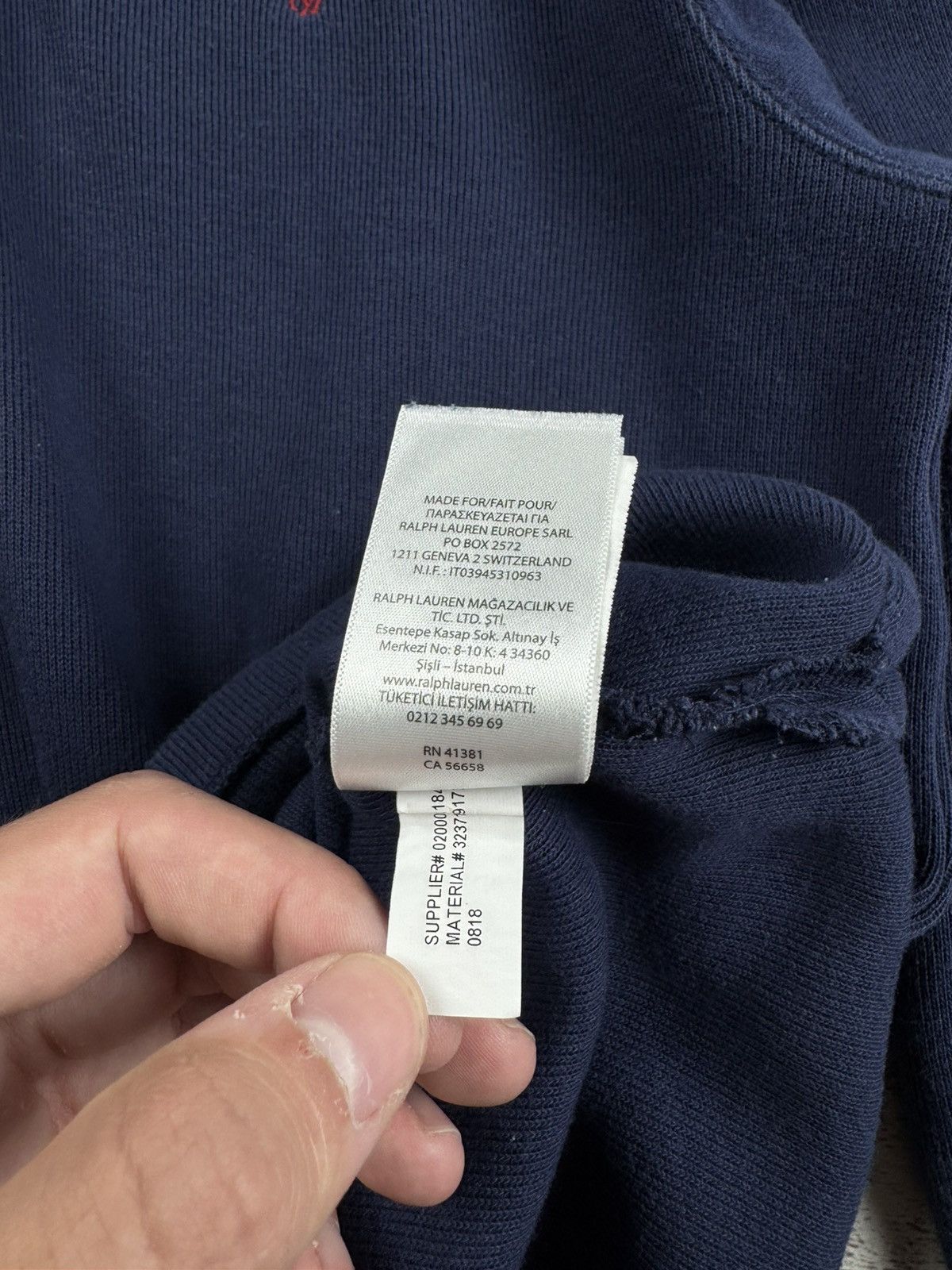 Polo Ralph Lauren Vintage Polo Ralph Lauren PRL Blue Retro 1/3 1/4 Zip Sweatshirt Hoodie Pullover Size US S / EU 44-46 / 1 - 10 Thumbnail