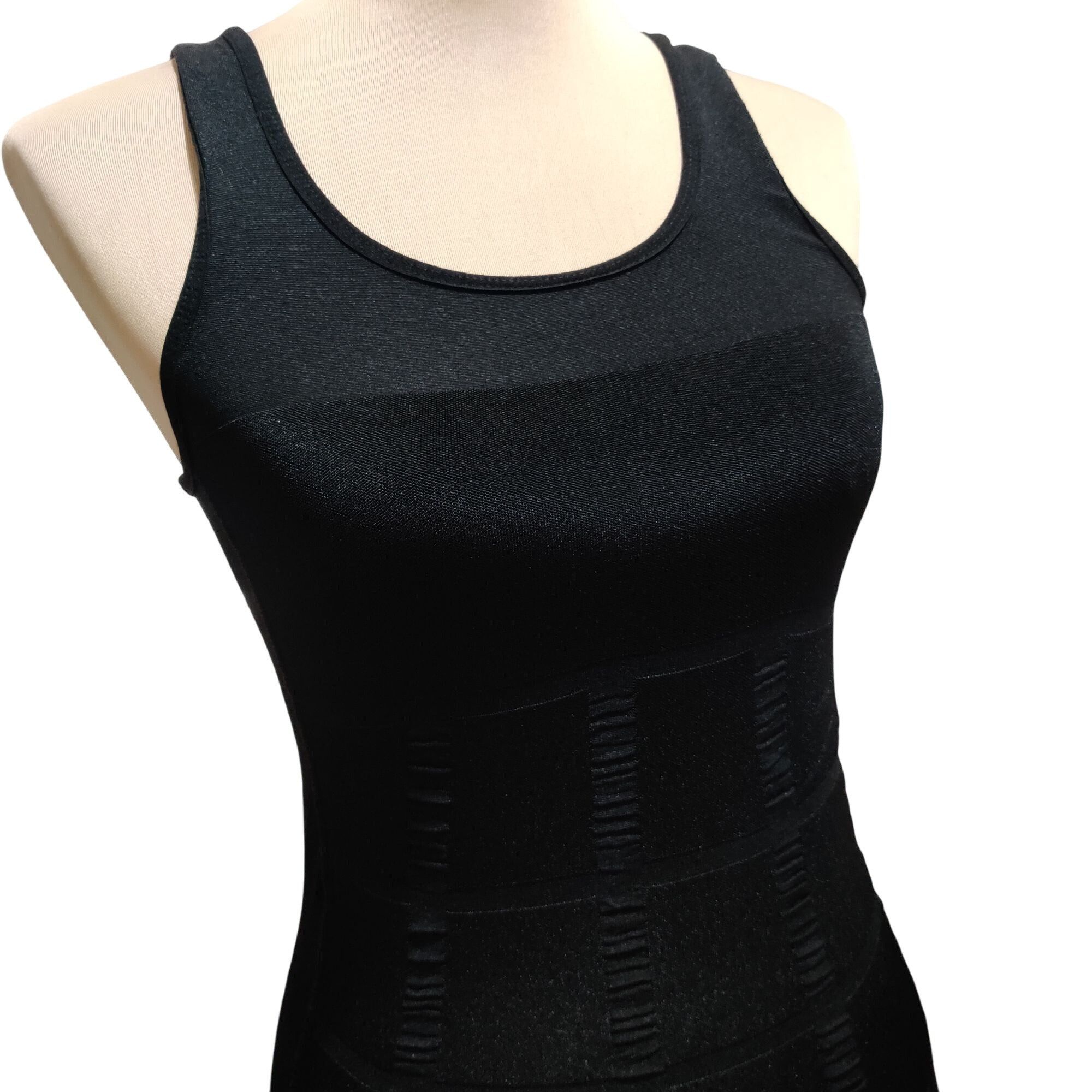 Other Black M Shaping Tank Top Moderate Compression Ribbed Control Size ONE SIZE - 12 Thumbnail