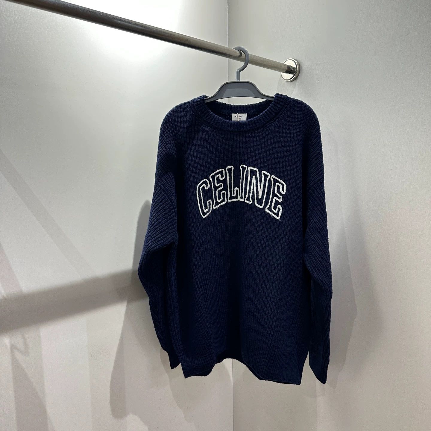 Celine Celine may530 letter embroidery wool sweater M Size US M / EU 48-50 / 2 - 1 Thumbnail