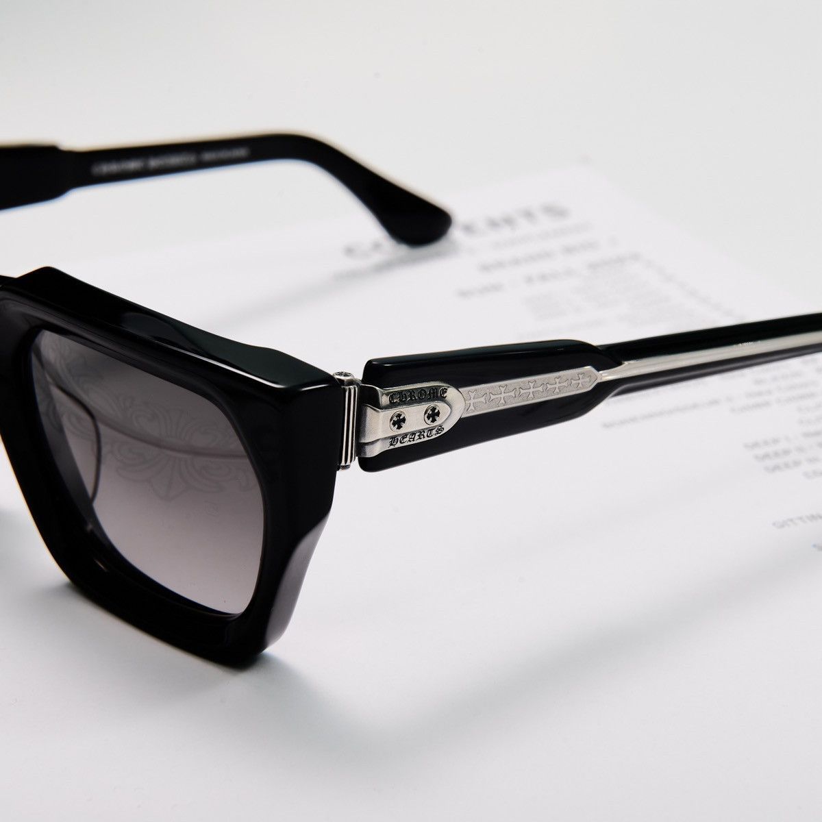 Chrome Hearts CHROME HEARTS JELLY & JAM BLACK SUNGLASSES Size ONE SIZE - 3 Thumbnail
