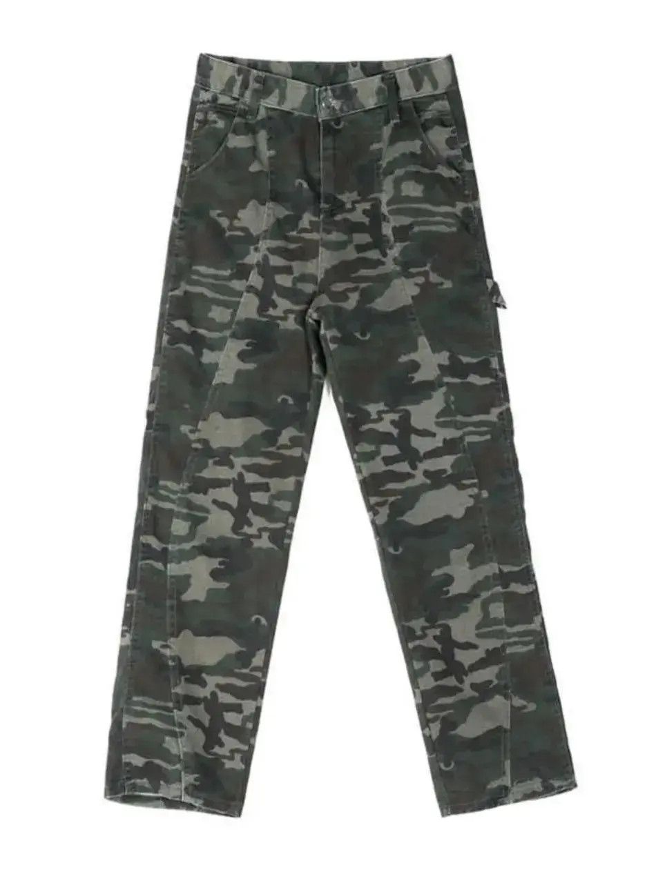 Japanese Brand Loose fitting straight leg camouflage jeans Size US 30 / EU 46 - 5 Thumbnail