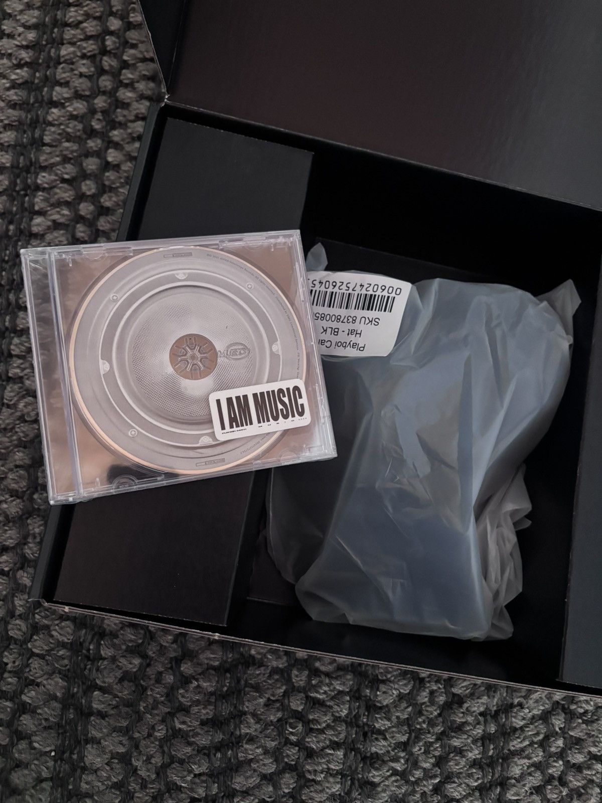 Playboi Carti UNOPENED** PLAYBOI CARTI I AM MUSIC BLACK HAT BOX SET Size ONE SIZE - 7 Thumbnail