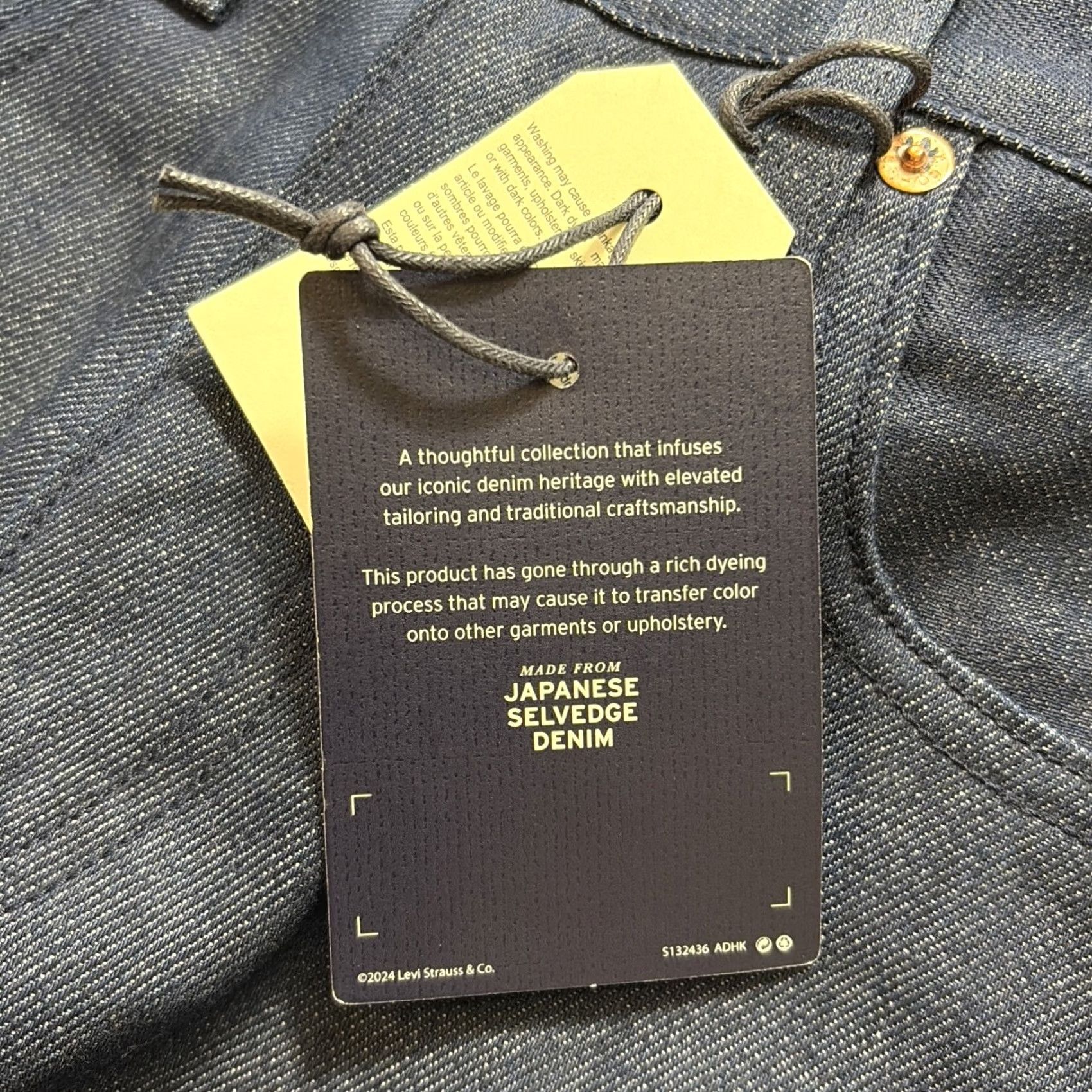 Levi's VINTAGE Levi's 505 Regular Japanese Selvedge Denim Jeans Men 29 x 32 Blue Straight NWT Rare Size US 29 - 7 Thumbnail