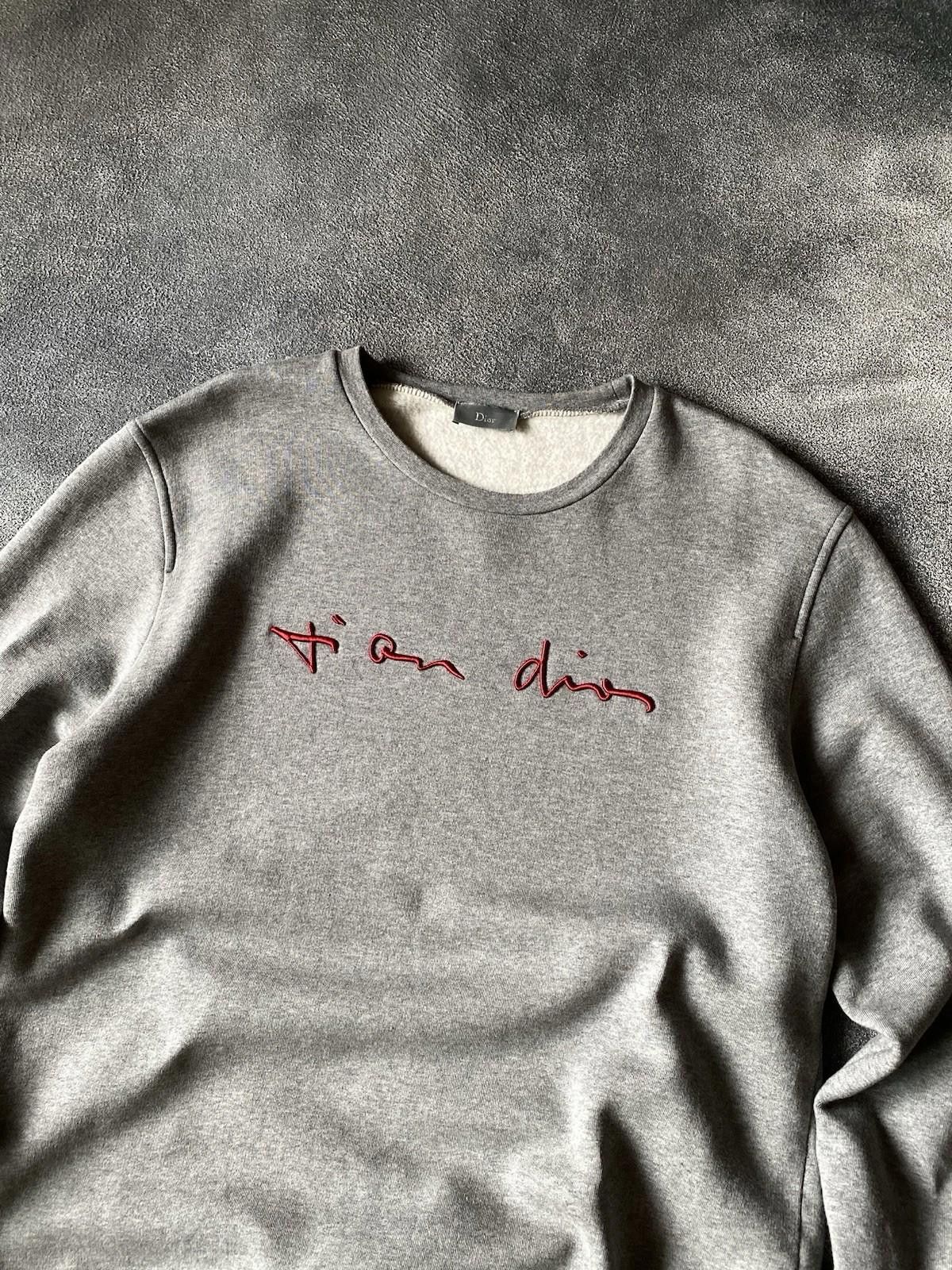 Dior 2013 Dior Homme by Kris Van Assche Sweatshirt Logo Size US L / EU 52-54 / 3 - 5 Thumbnail
