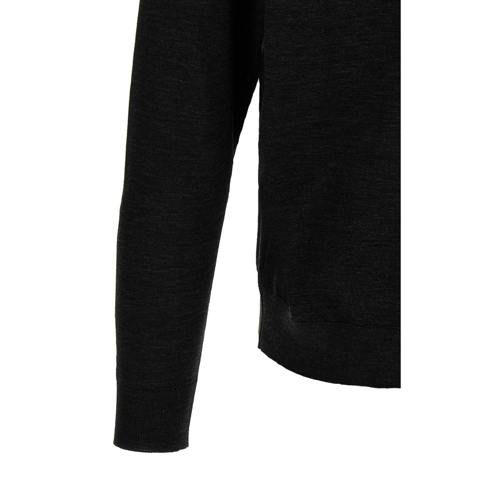 Kiton KITON Half Zip Black Wool Sweater New & Authentic (Men's siz Size US XXL / EU 58 / 5 - 4 Thumbnail