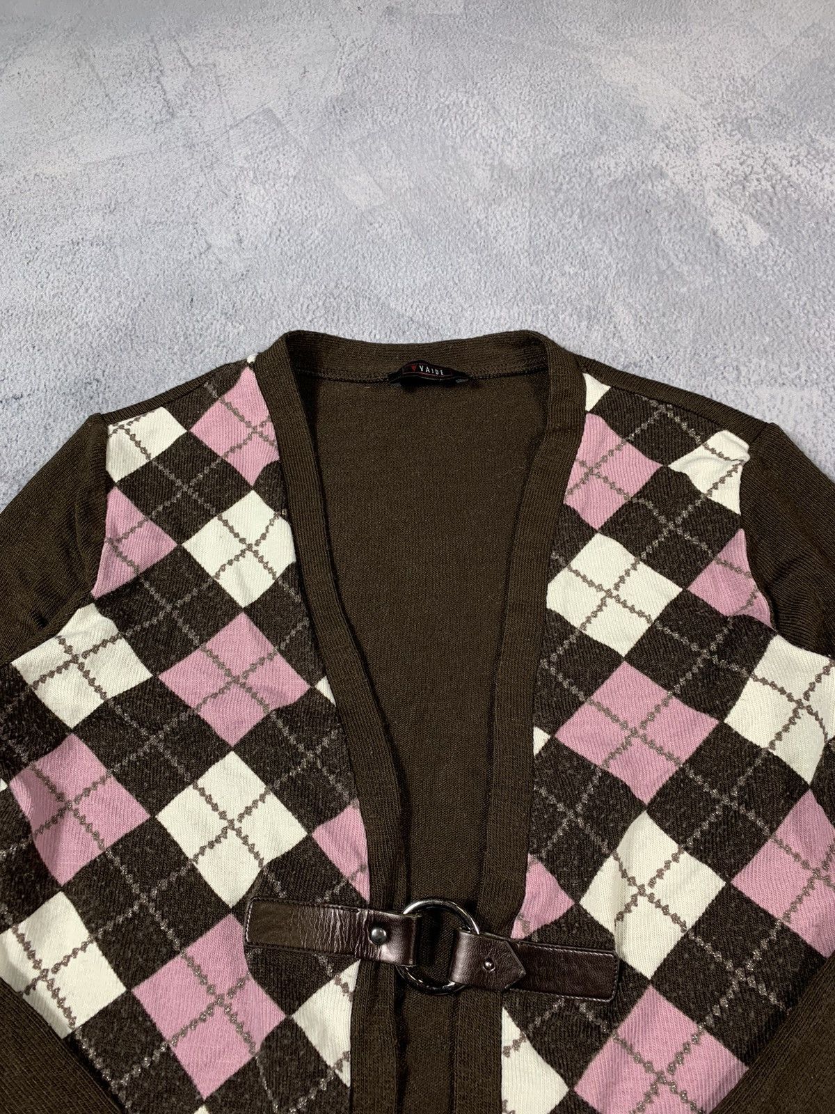 Japanese Brand × Vintage Vintage 90s Check cardigan knitwear sweater Japanese L Size L / US 10 / IT 46 - 5 Thumbnail