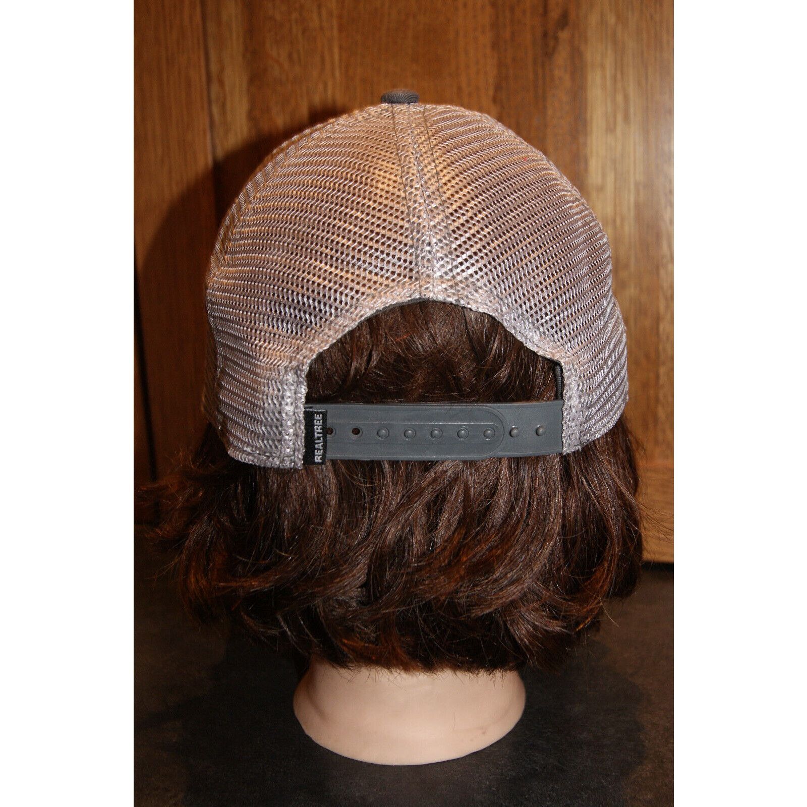 Realtree Realtree Gray Trucker Snapback Hat Cap Mesh Deer Antler Logo Size ONE SIZE - 4 Thumbnail