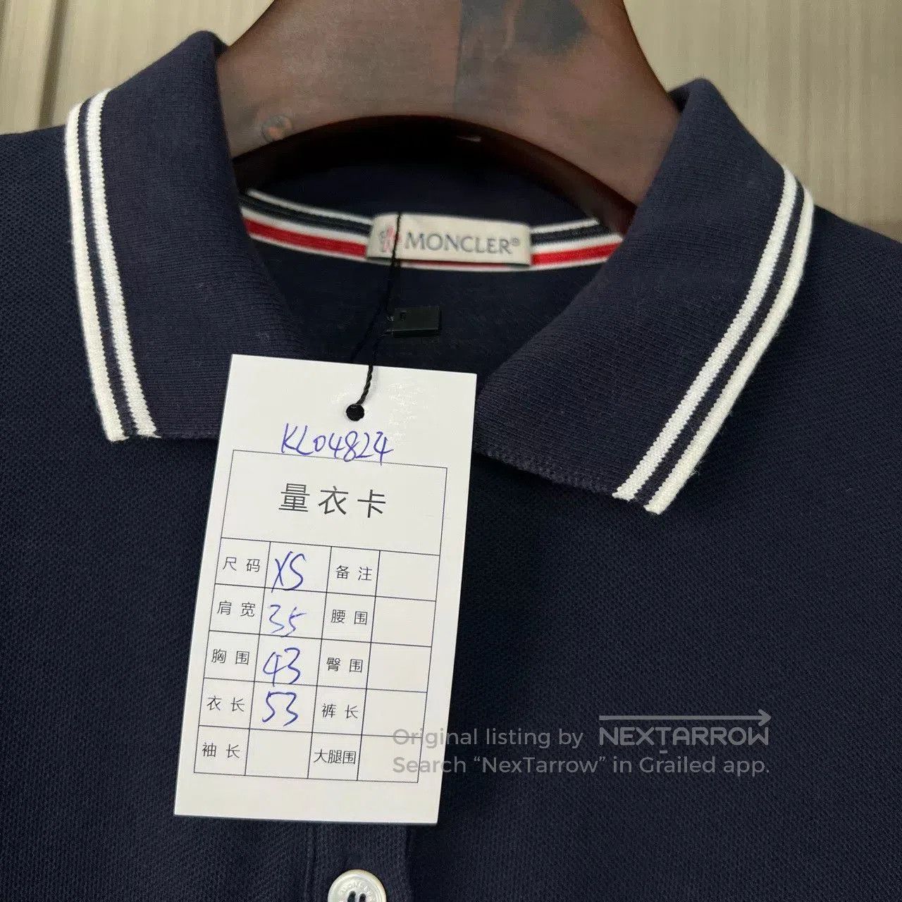 Moncler Moncler Embroidered Logo Polo Short Sleeve. Size US XS / EU 42 / 0 - 5 Thumbnail