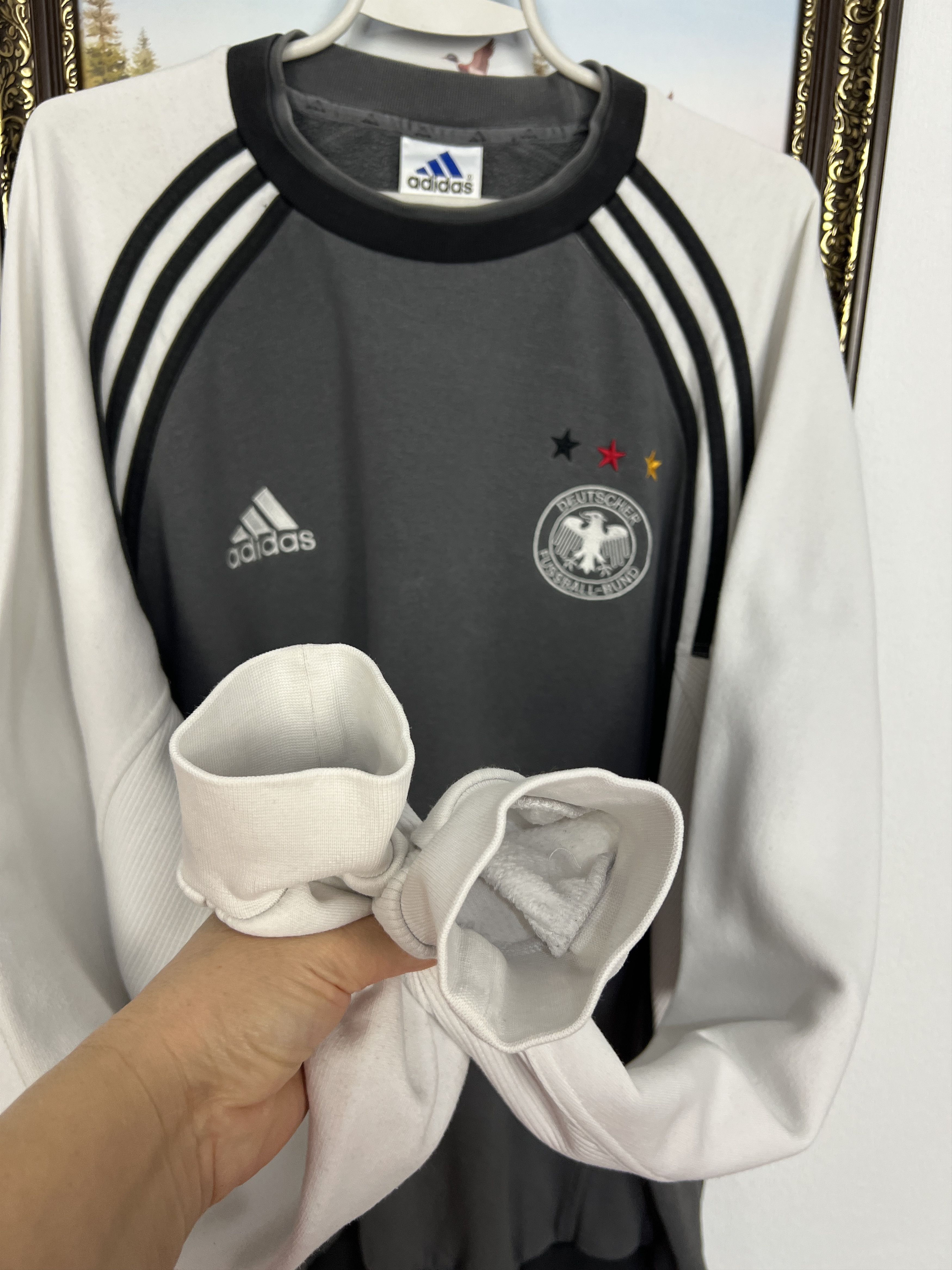 Adidas Vintage Germany Football Sweatshirt Soccer Jacket Crewneck Size US XL / EU 56 / 4 - 5 Thumbnail