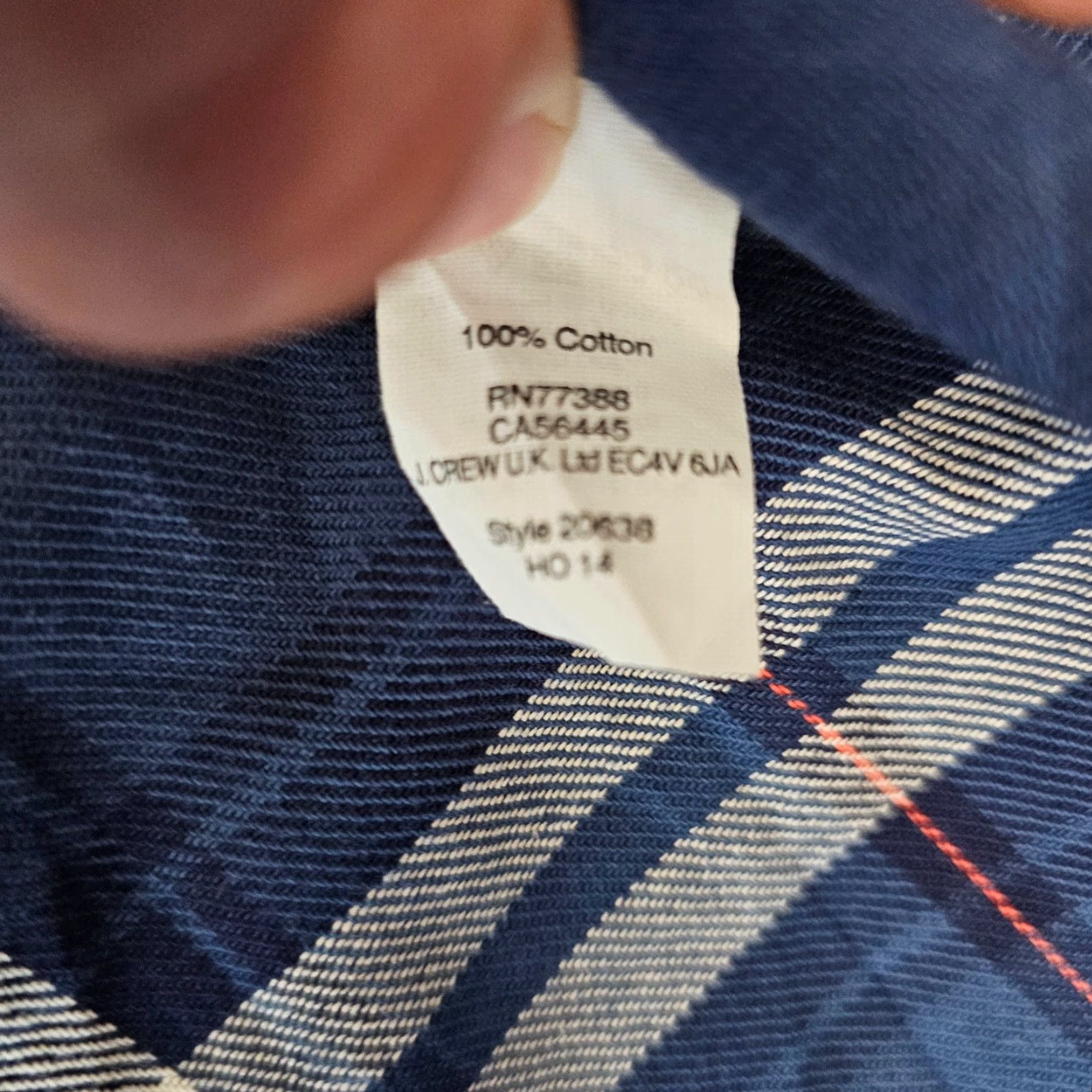J.Crew VINTAGE J.CREW Heavyweight Flannel Shirt Men's Small Long Sleeve Blue Plaid Casual Fall Winter Size US S / EU 44-46 / 1 - 4 Thumbnail
