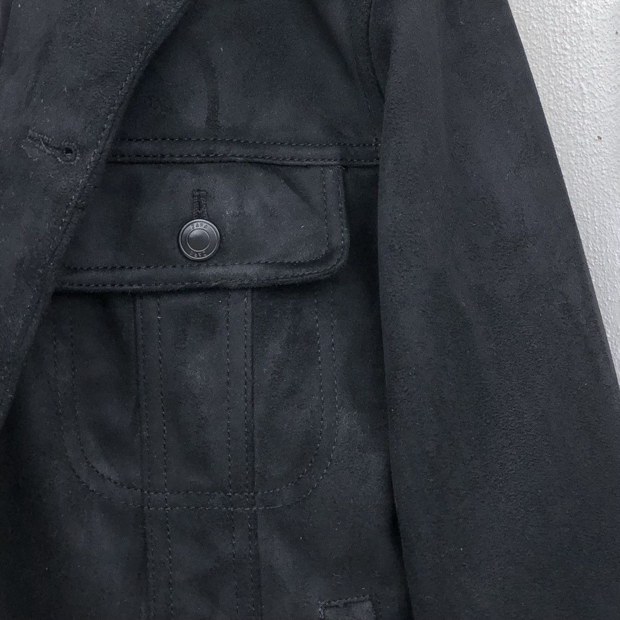Zara Zara Velvet Lined Quilted Trucker Jacket With Sherpa Collar Size US M / EU 48-50 / 2 - 4 Thumbnail
