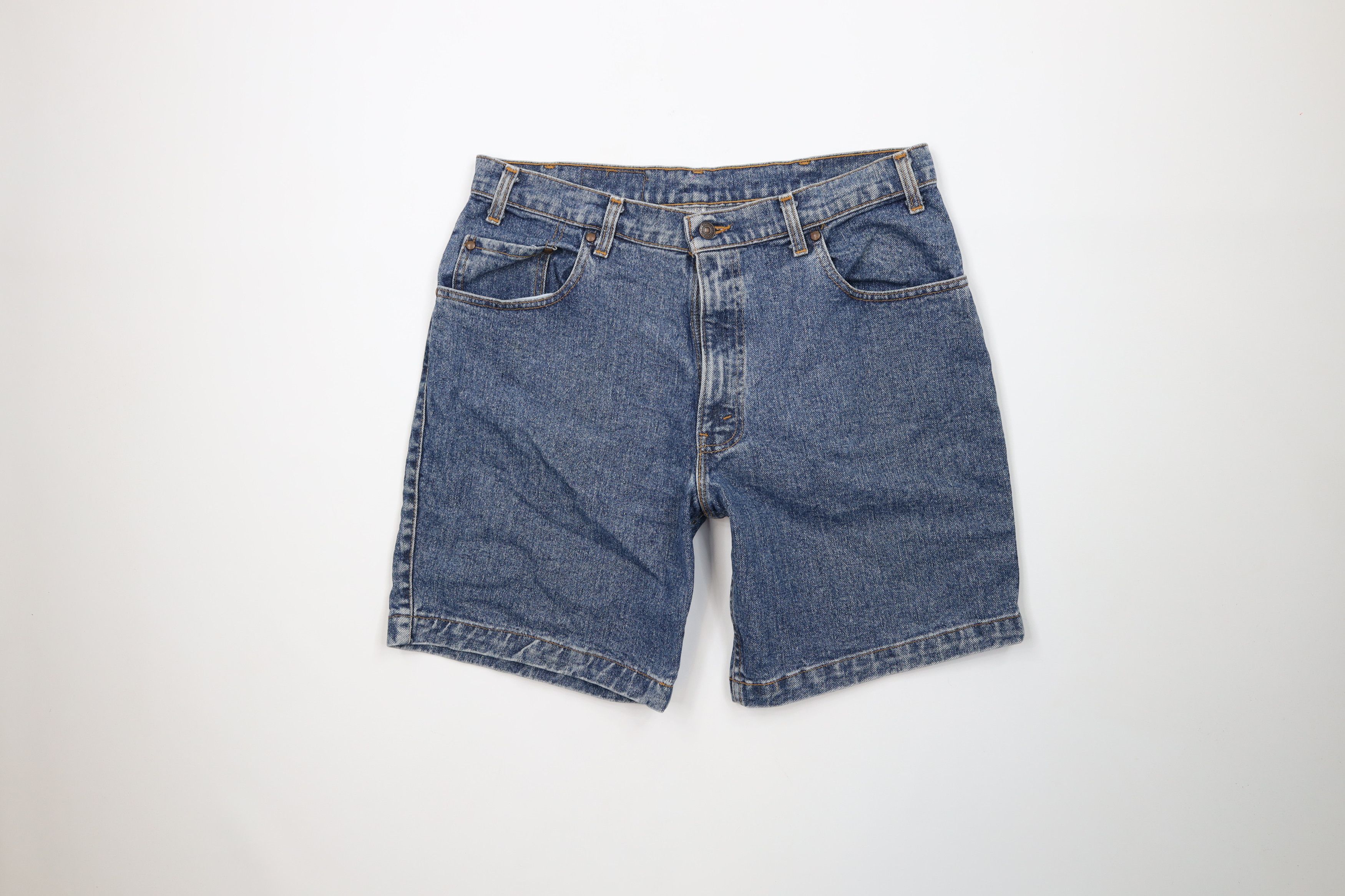 Levi's Vintage 90s Levis 513 Fit Denim Jean Shorts Jorts Blue USA Size US 36 / EU 52 - 1 Thumbnail