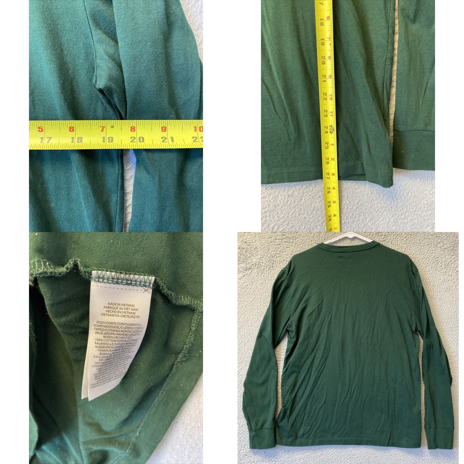 Polo Ralph Lauren Polo Ralph Lauren Long Sleeve Shirt Adult Small Crew Neck Tee Green 41-68 Mens Classic Logo Size US S / EU 44-46 / 1 - 8 Thumbnail
