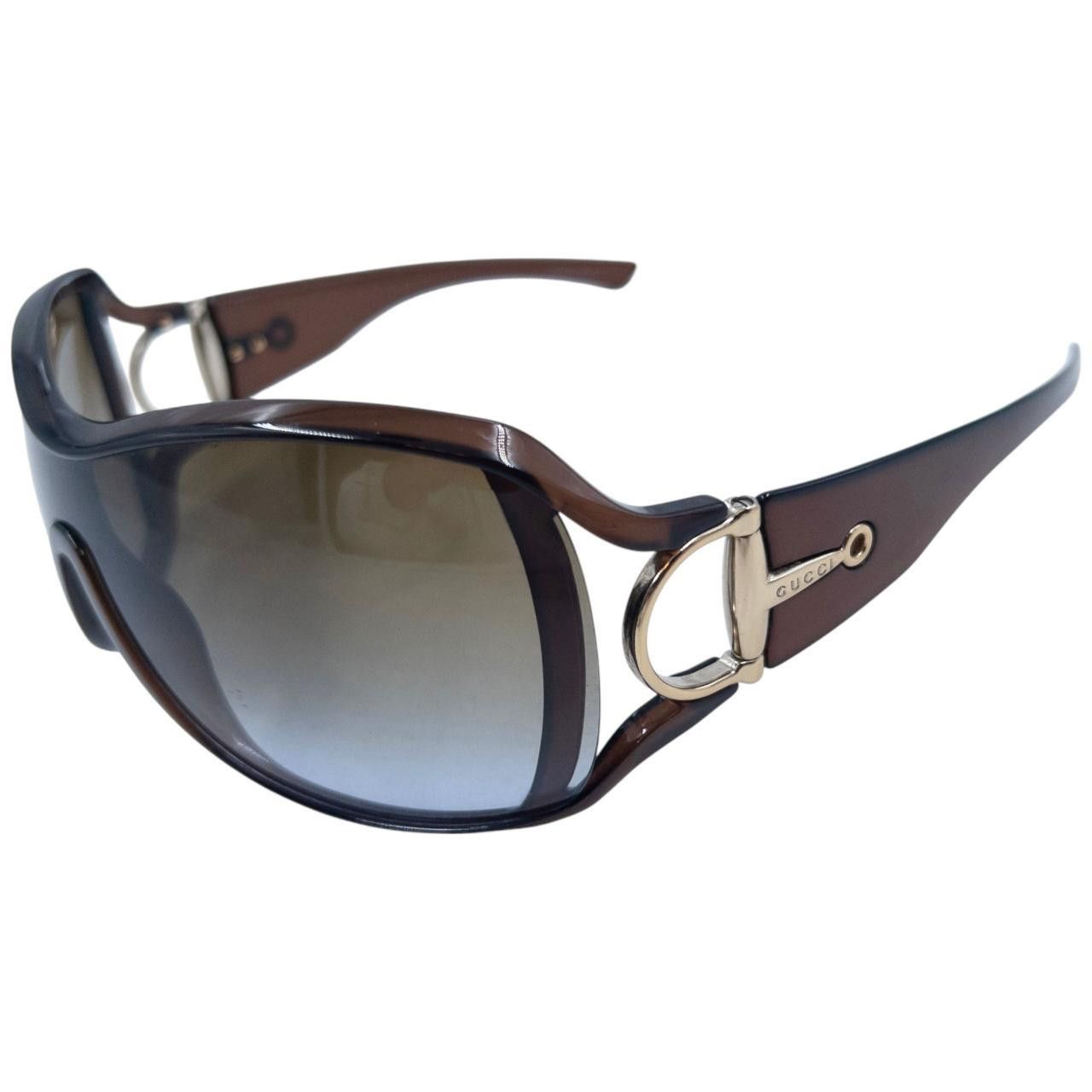 Gucci Vintage Gucci Horse Bite Oversized Sunglasses Size ONE SIZE - 1 Thumbnail